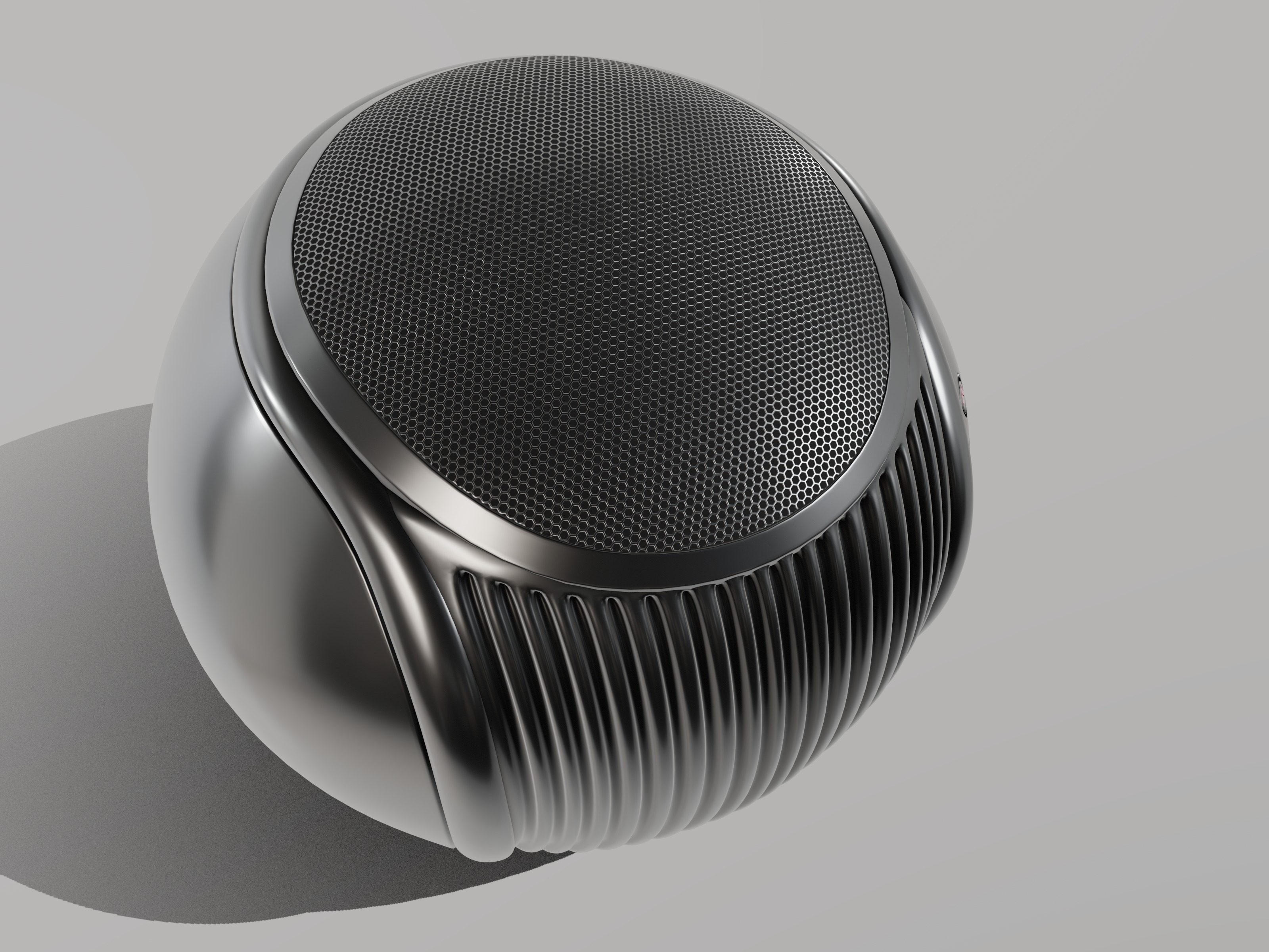 Smart speaker 3D model_6