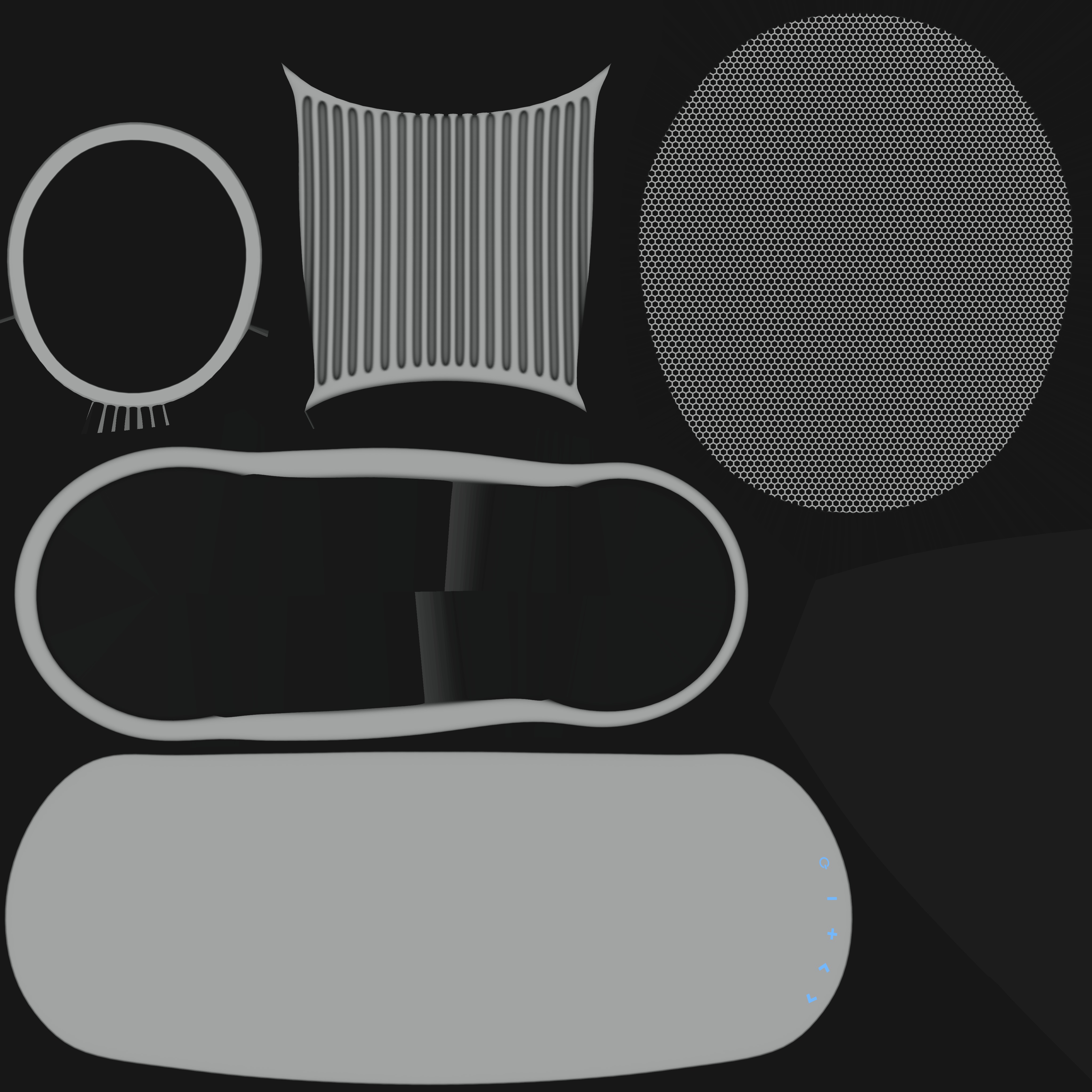 Smart speaker 3D model_10