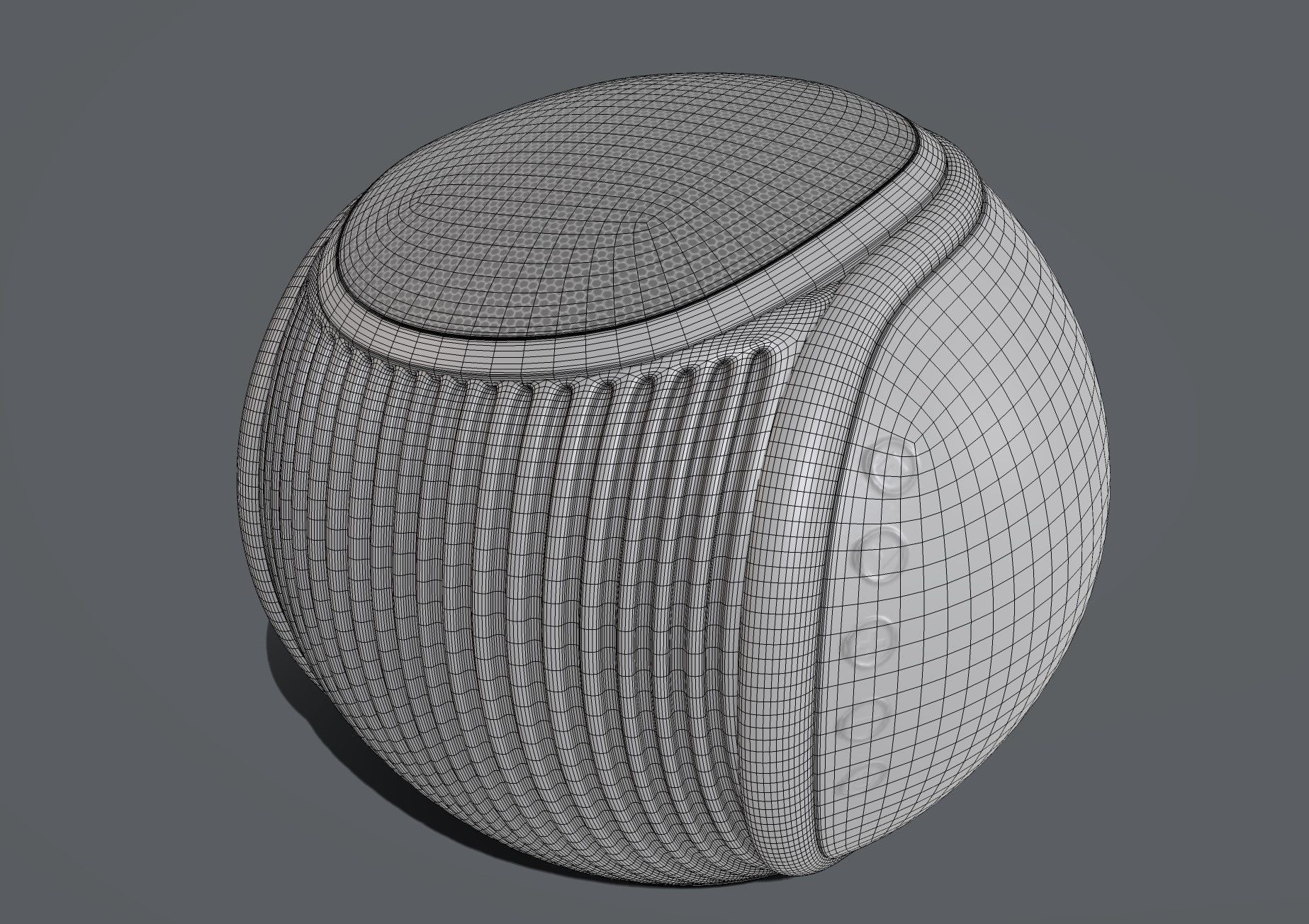 Smart speaker 3D model_7