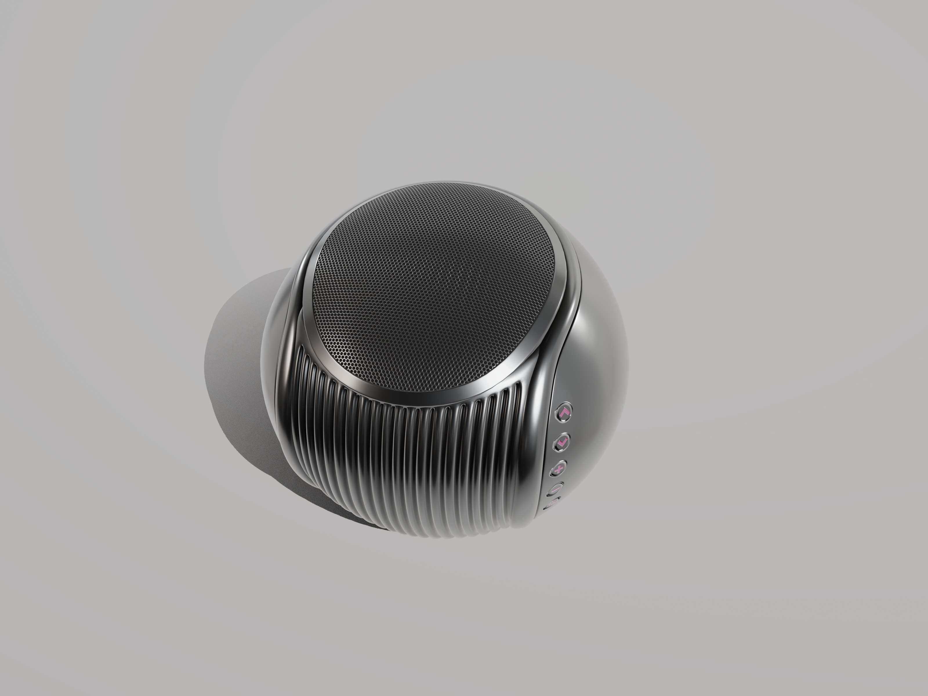 Smart speaker 3D model_4
