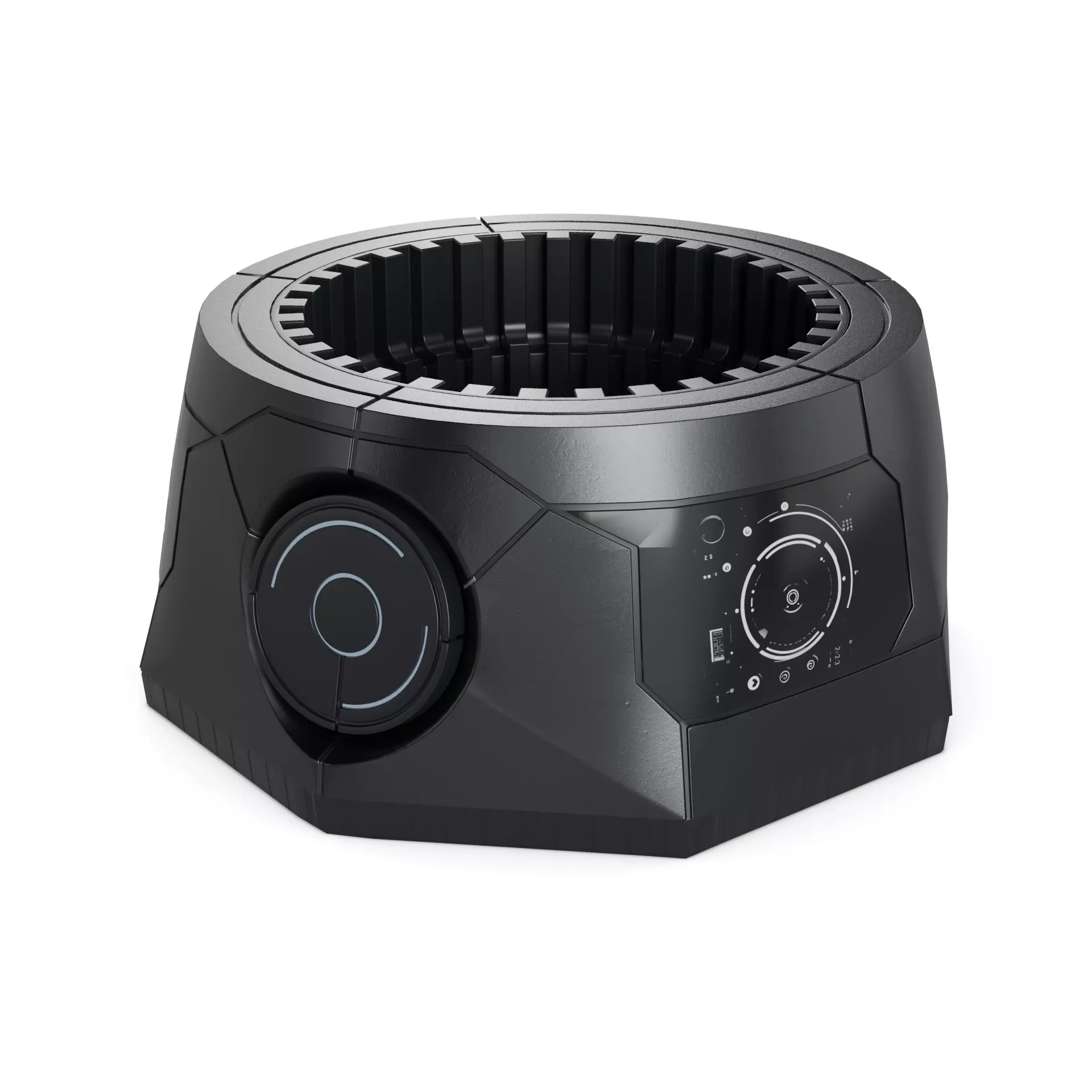 Smart Pet Feeder Low-poly 3D model_0