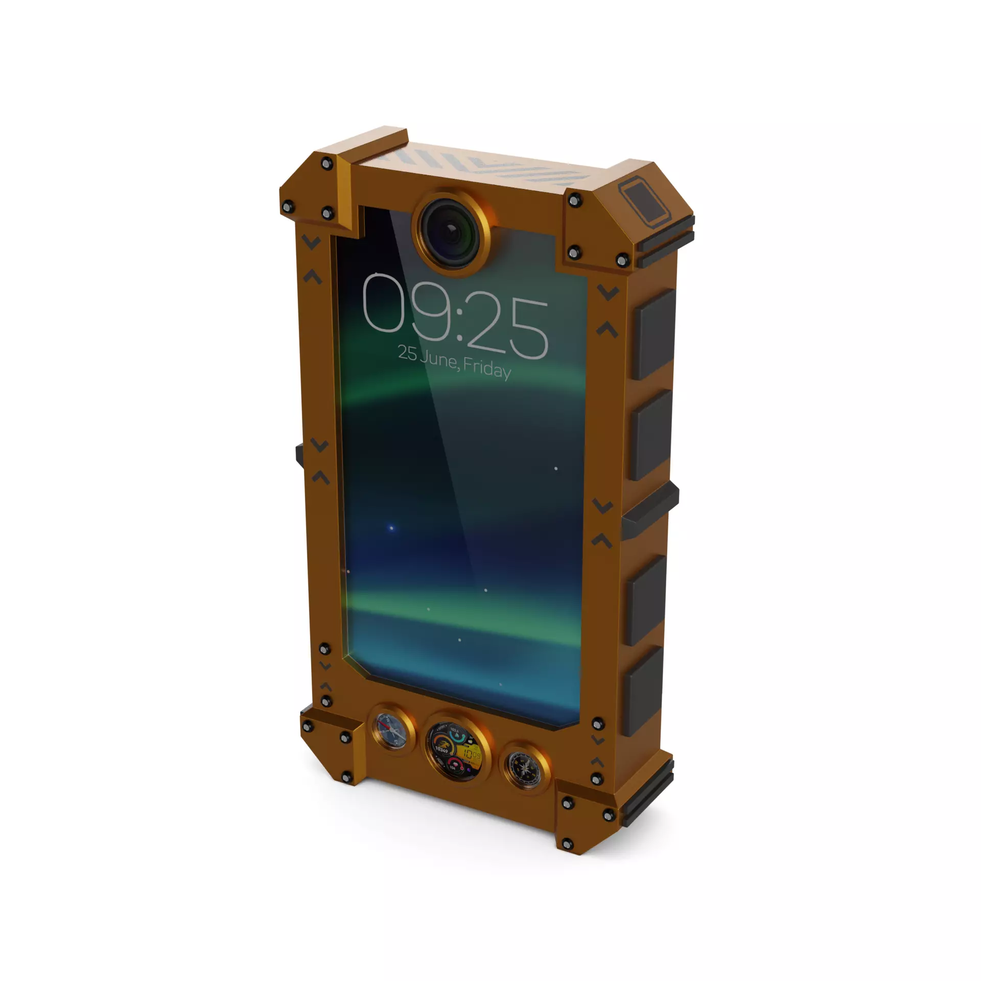 Heavy duty Smartphone 3D model_0