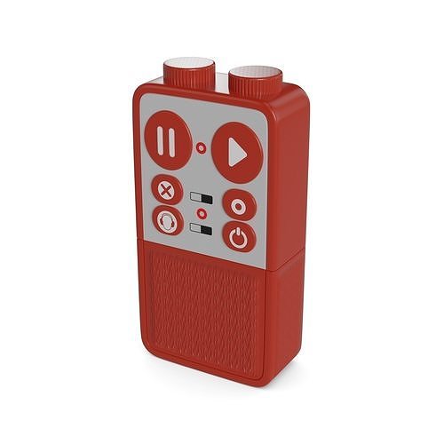 Voice recorder 3D model