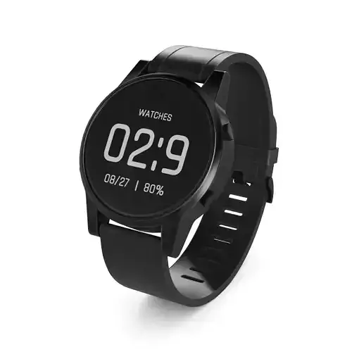 Sport watch Low-poly 3D model
