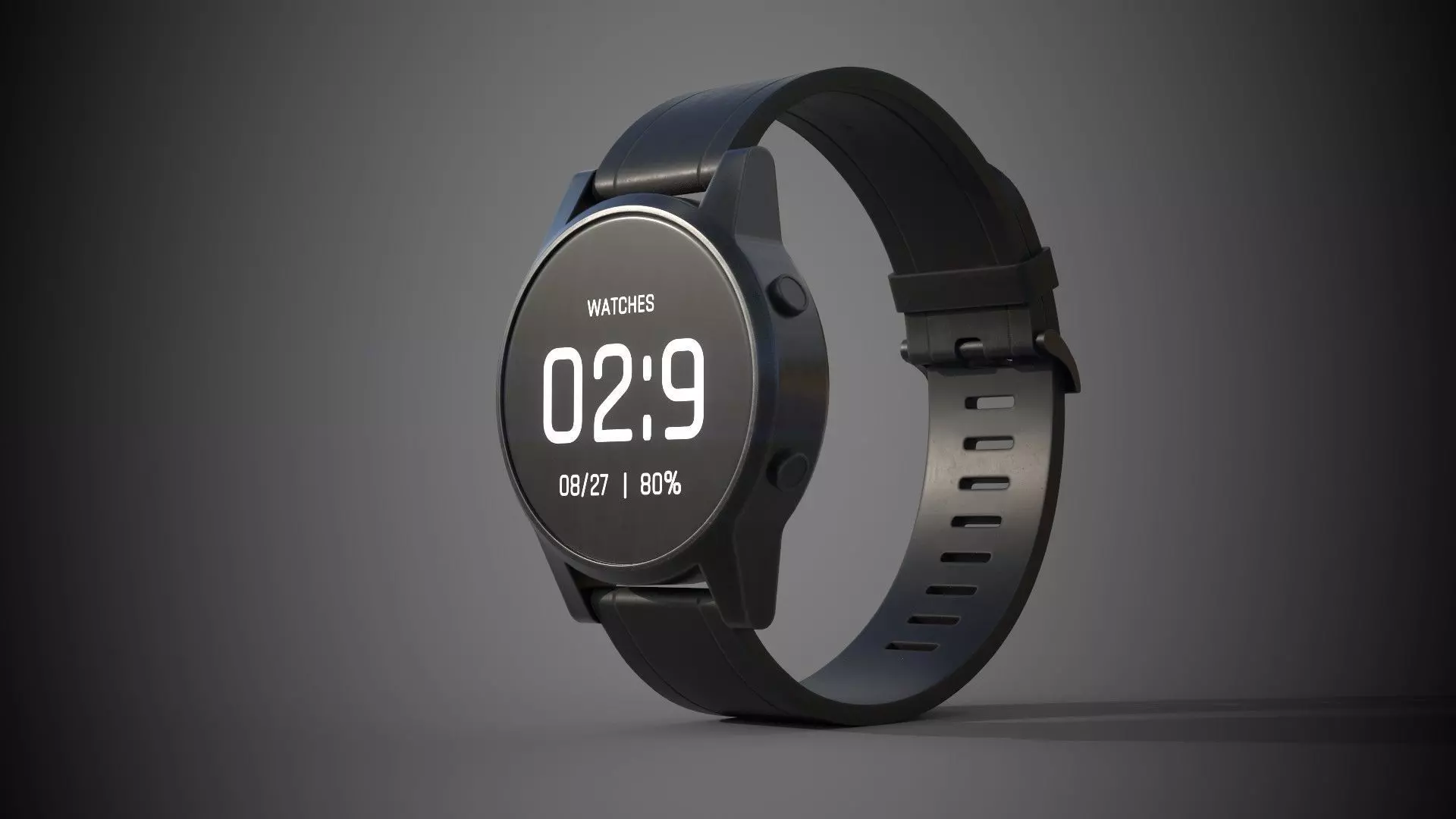 Sport Watch 001 Low-poly 3D model