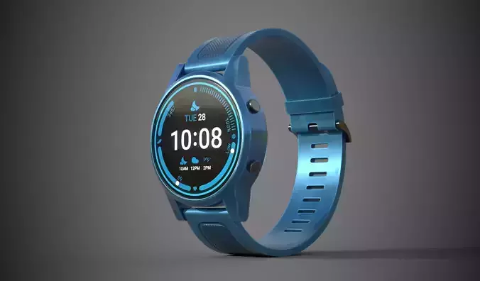 Sport Watch 004 Low-poly 3D model