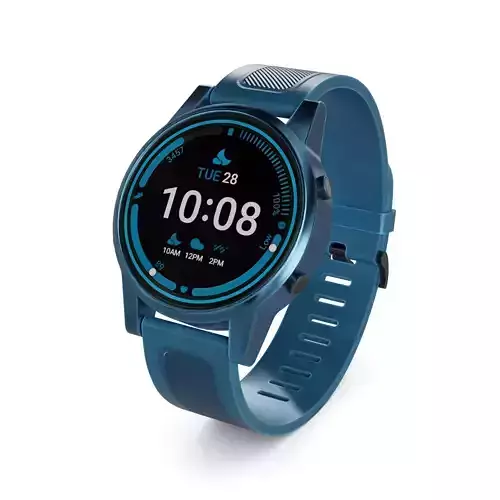 Sport watch Low-poly 3D model