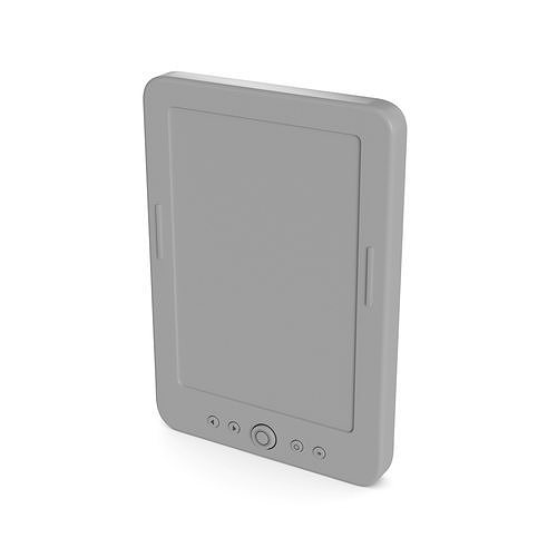 E reader Low-poly 3D model