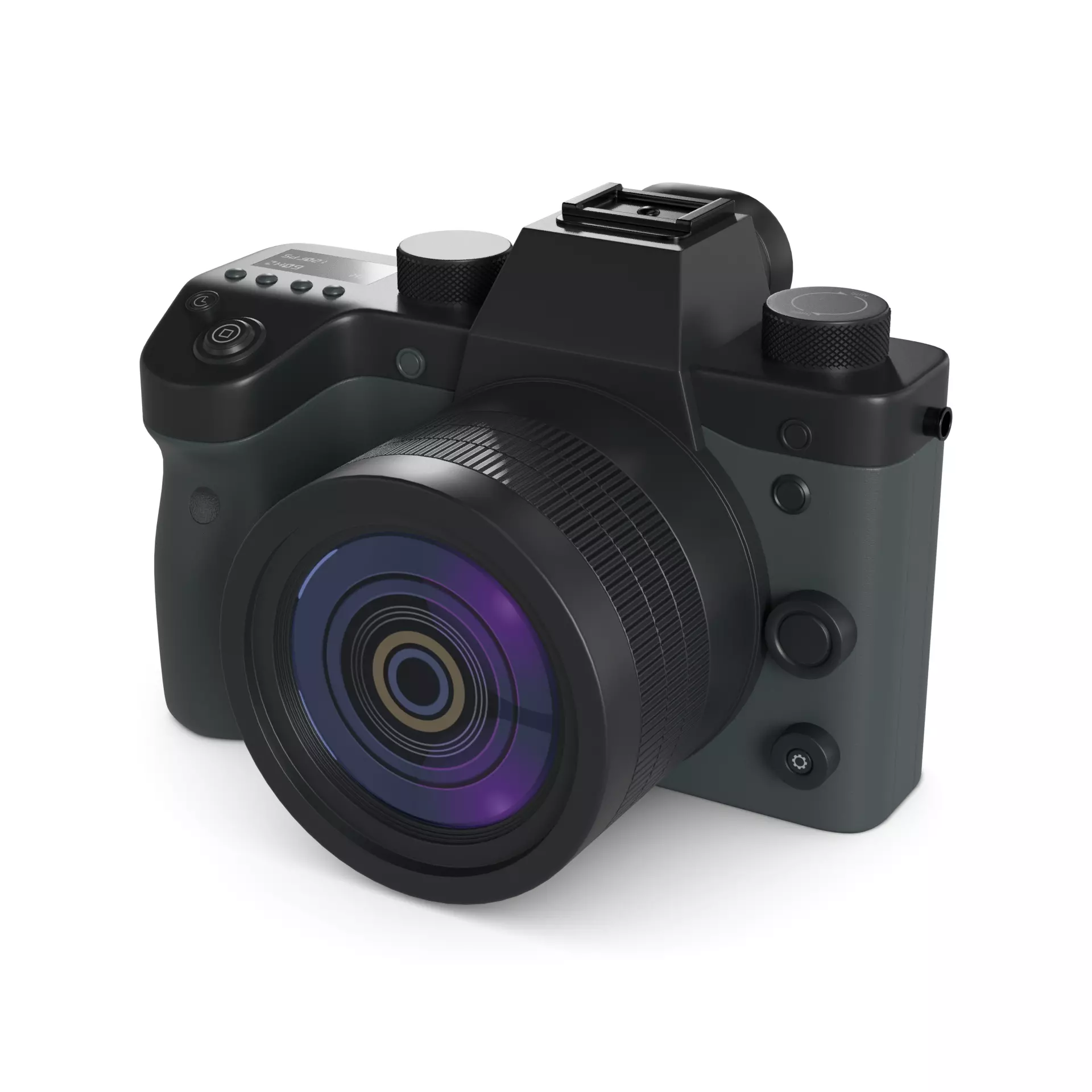 DSLR camera 3D model