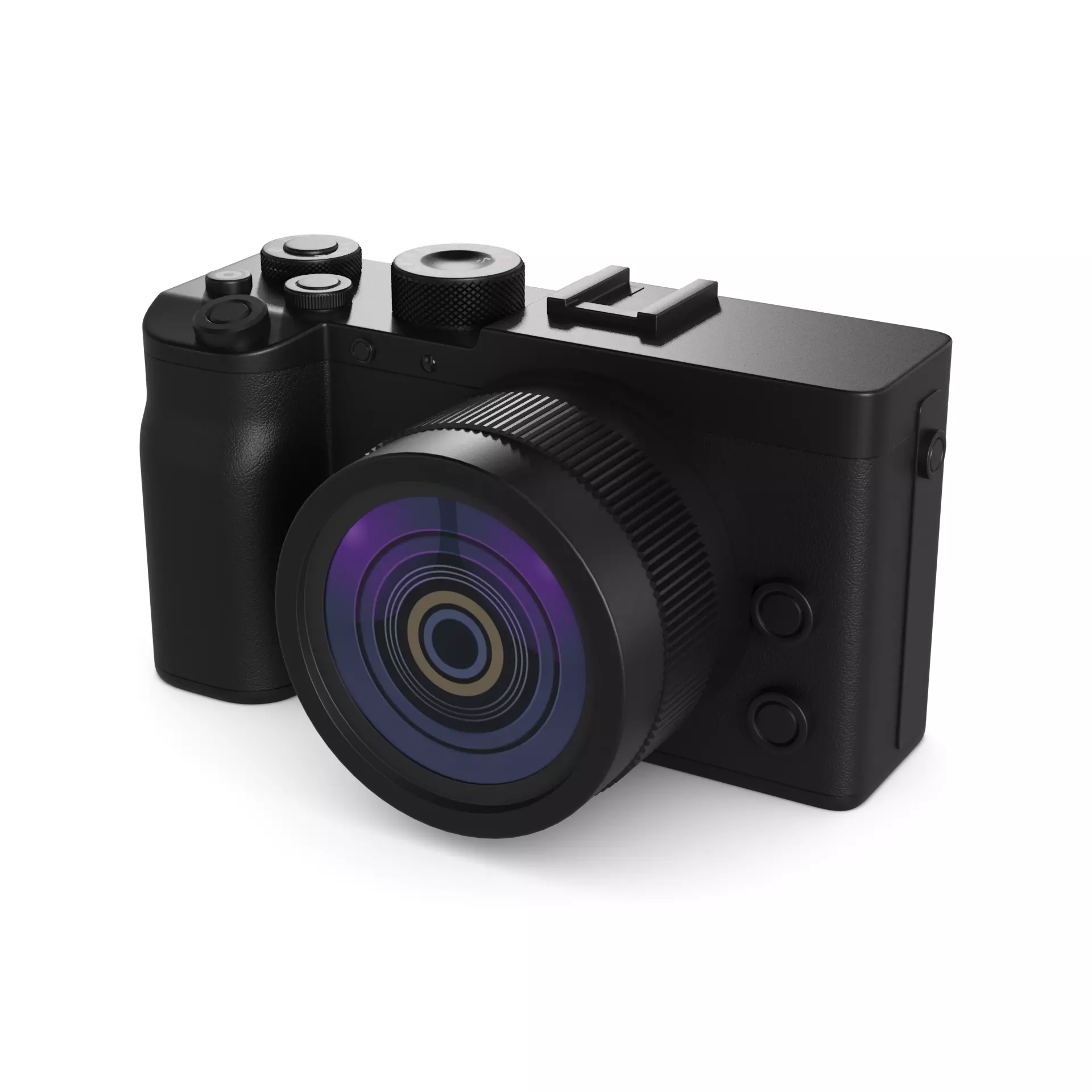 Mirrorless Camera 3D model_0