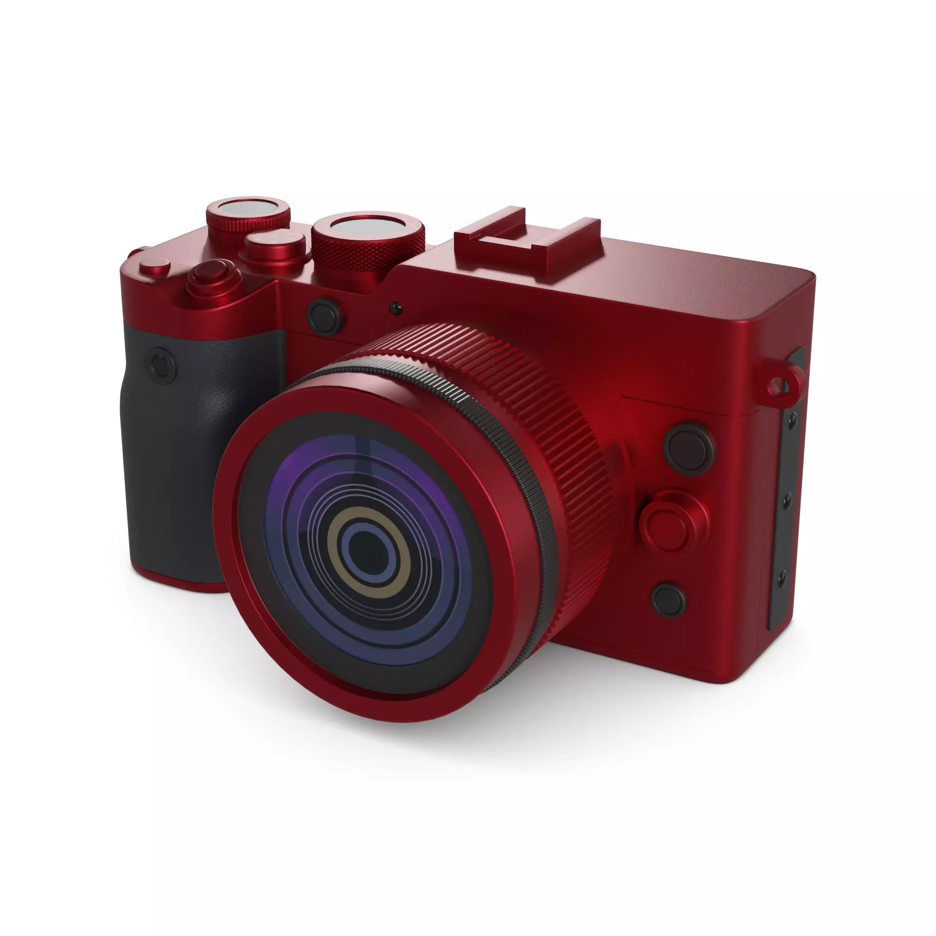 Mirrorless Camera 3D model_0