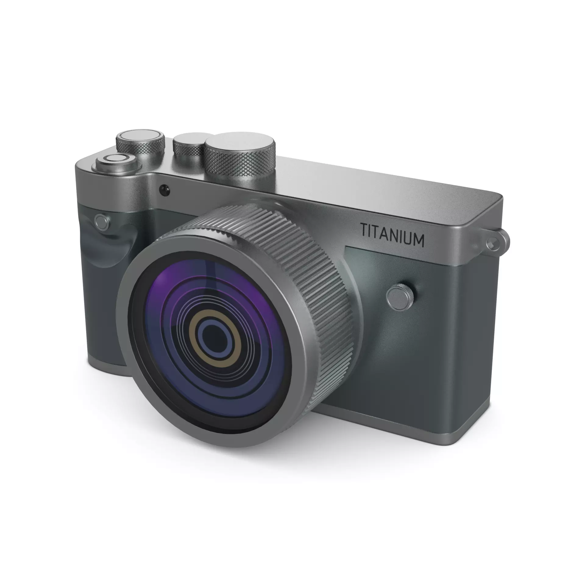 Mirrorless Camera 3D model_0