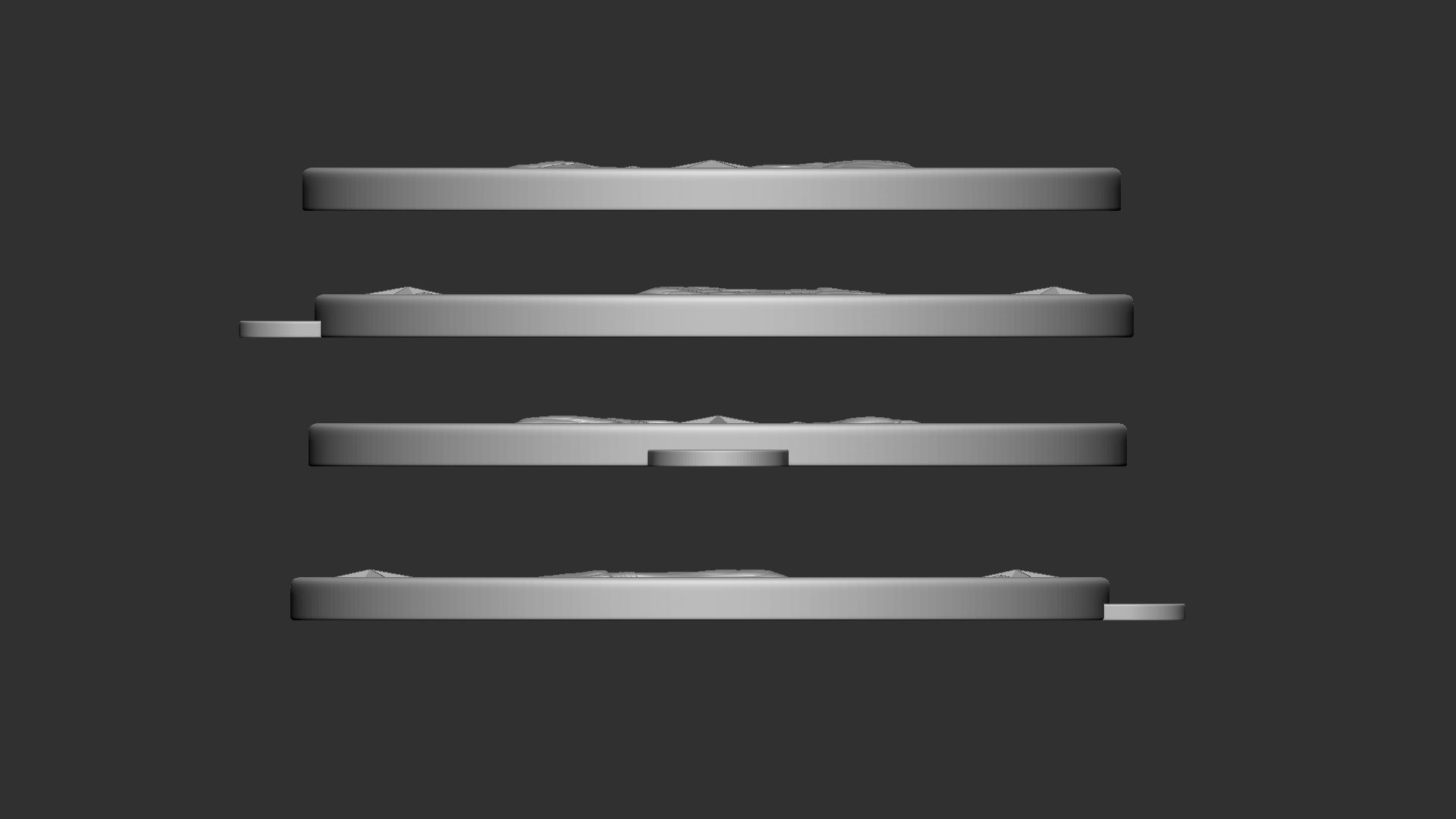 Boxing Medal 3D print model_10