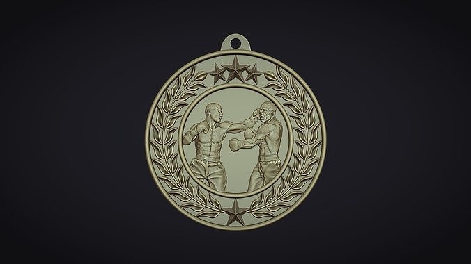 Boxing Medal 3D print model