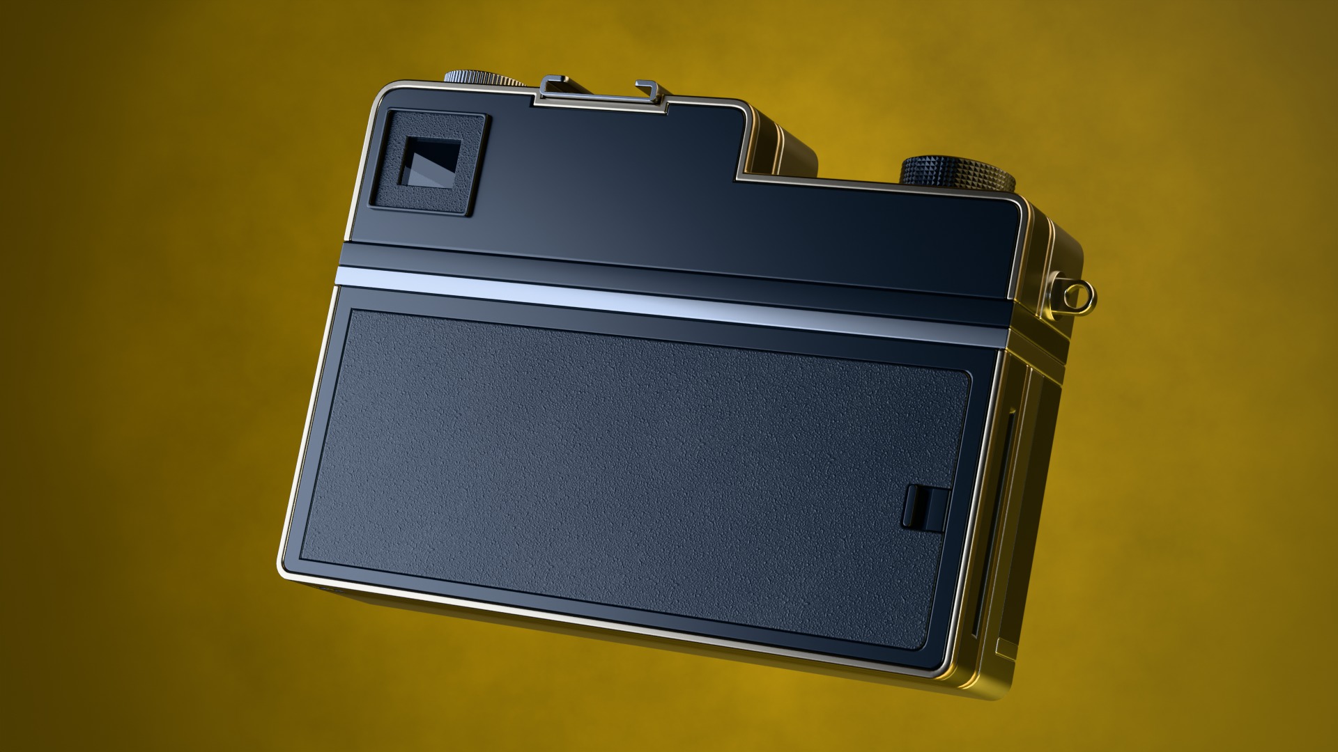 Instant camera model Low-poly 3D model_3