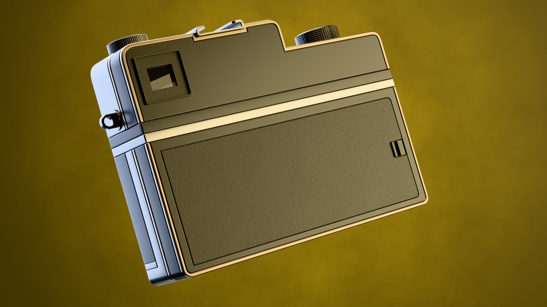 Instant camera model Low-poly 3D model_11