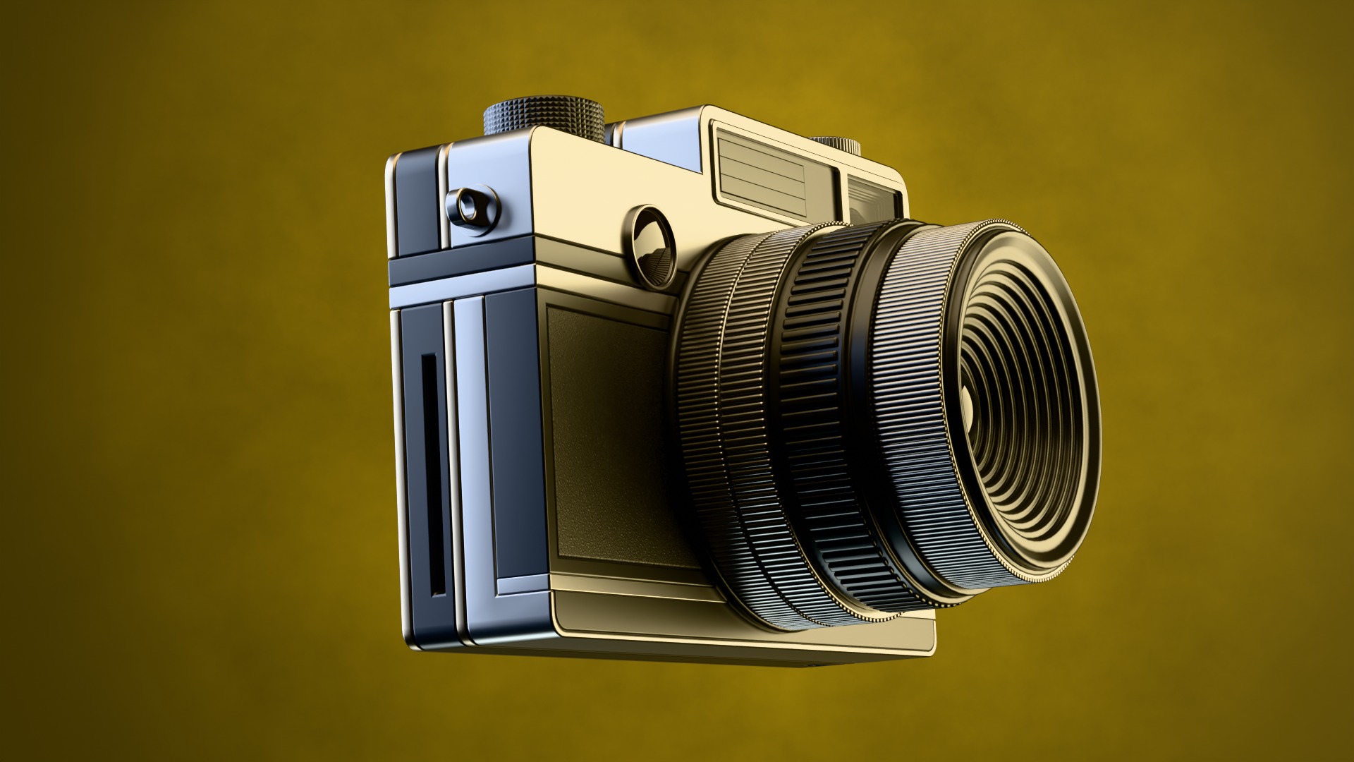 Instant camera model Low-poly 3D model_9
