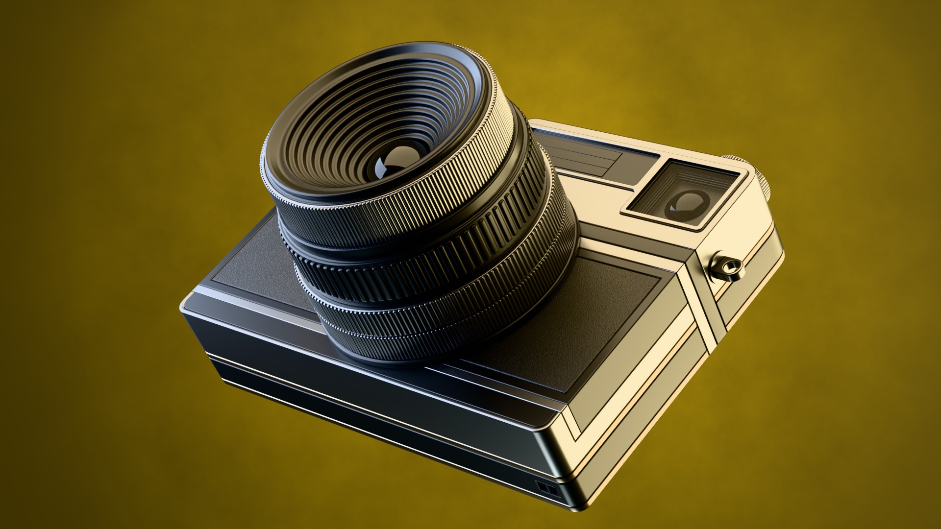 Instant camera model Low-poly 3D model_10