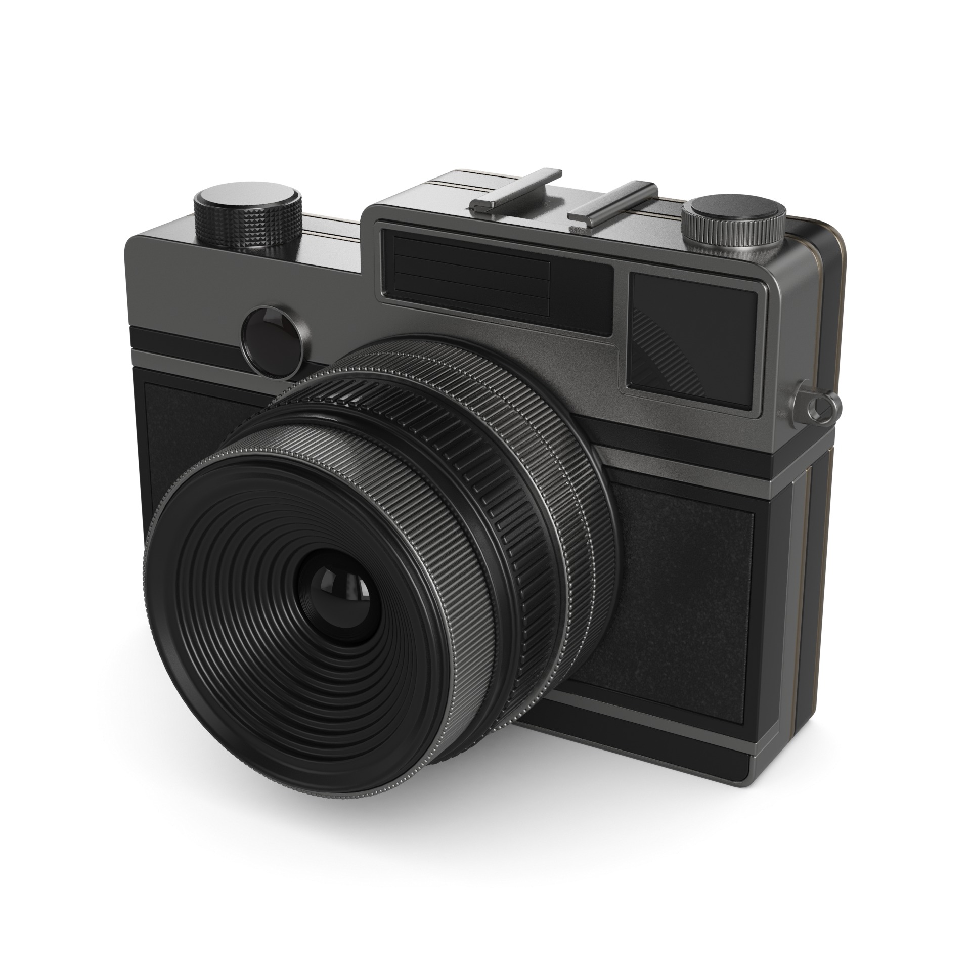 Instant camera model Low-poly 3D model_15