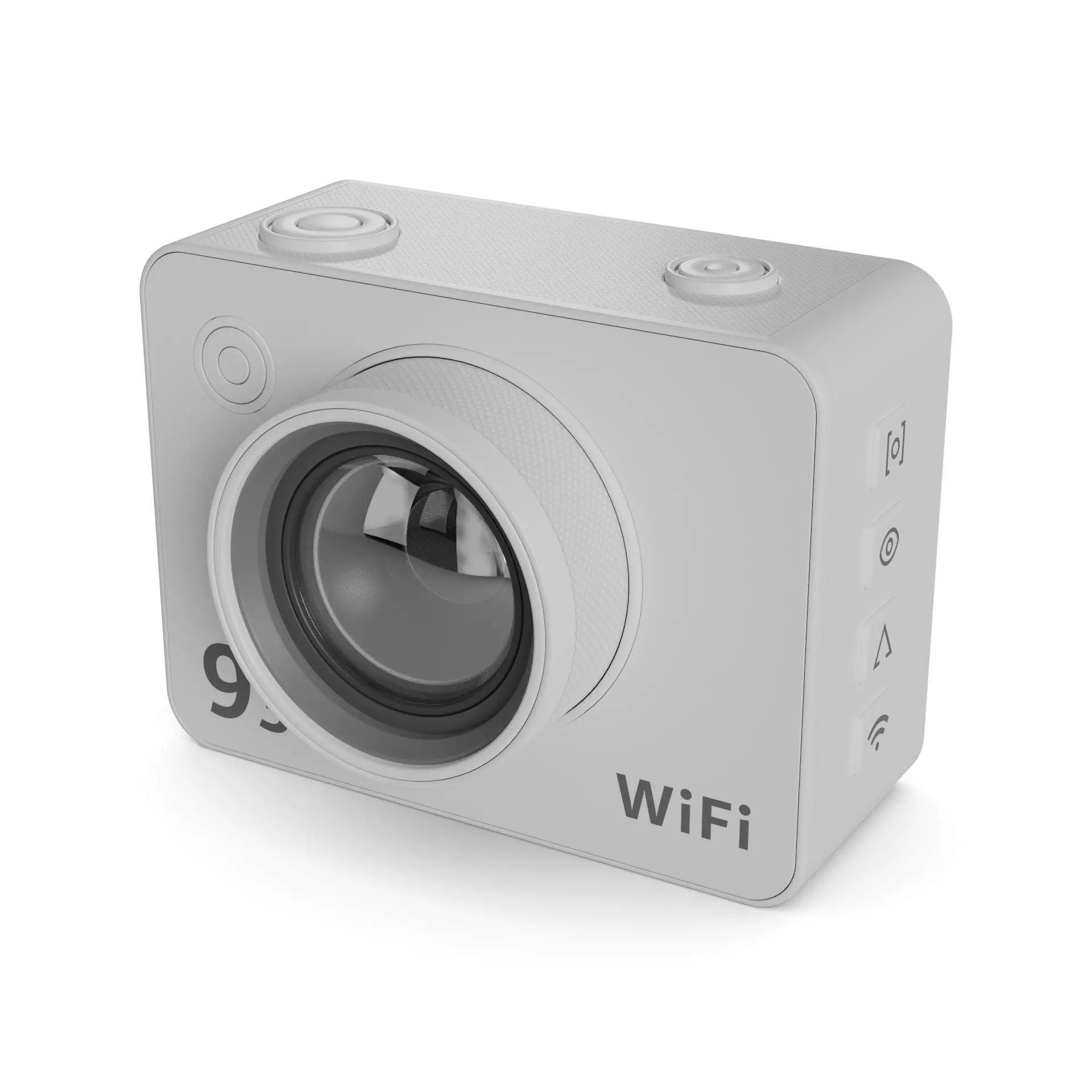Action camera Low-poly 3D model