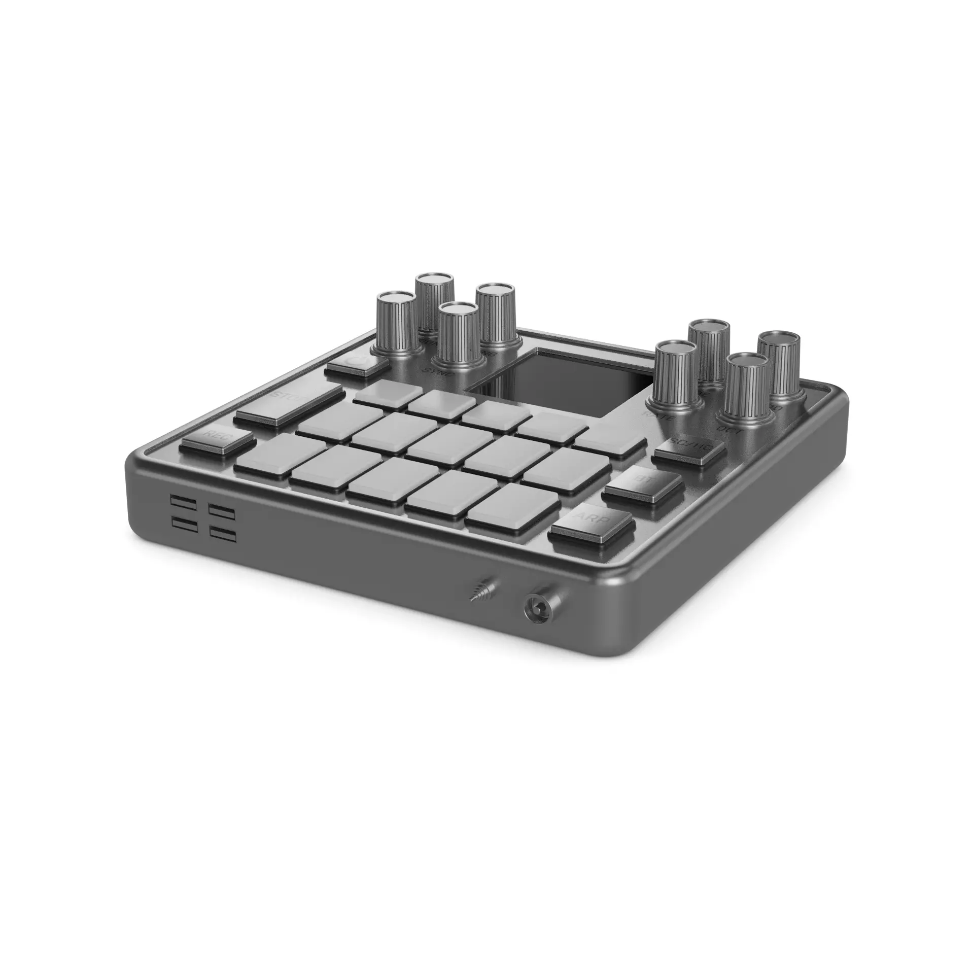 MIDI Controller 3D model_0