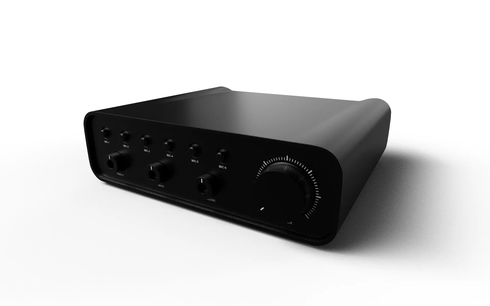 Audio Interface Low-poly 3D model