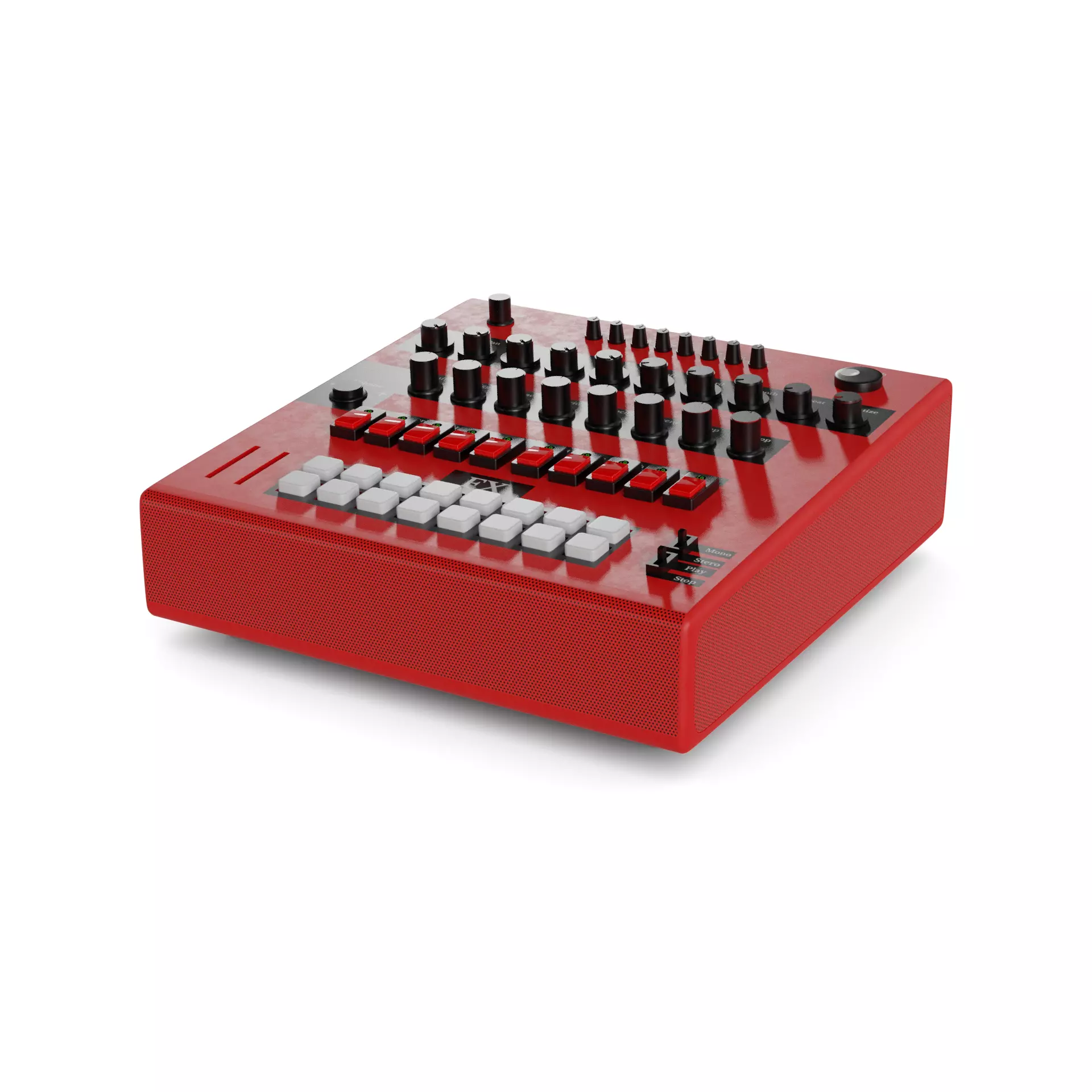 Drum Machine 3D model_0
