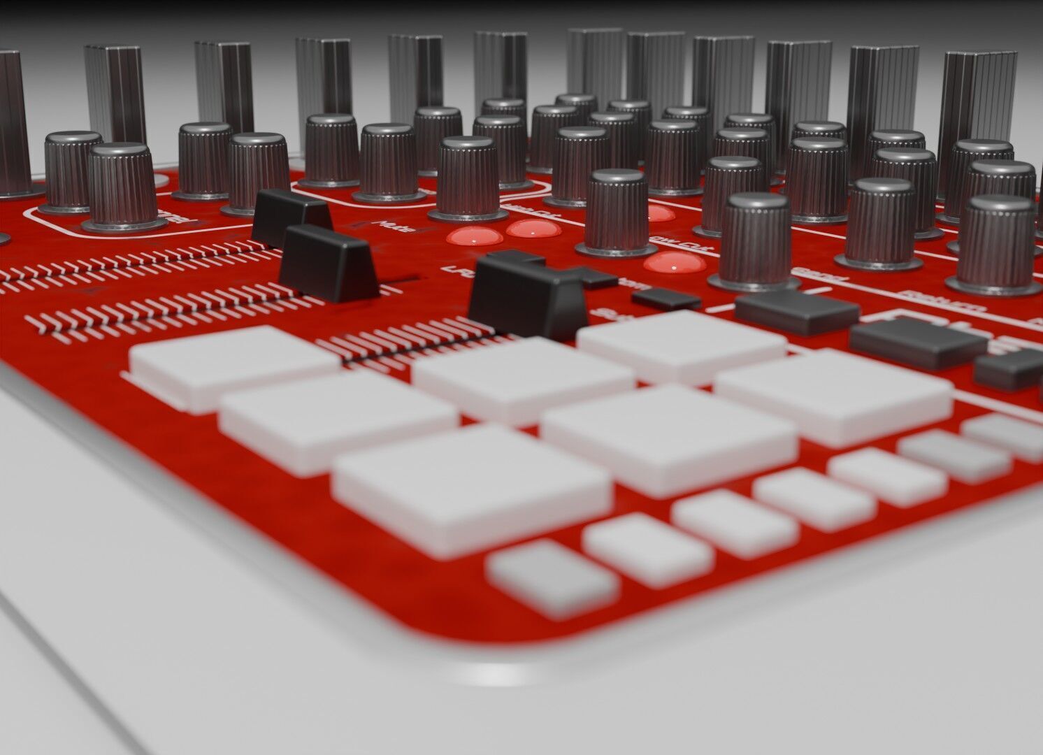 DJ Controller Low-poly 3D model_9