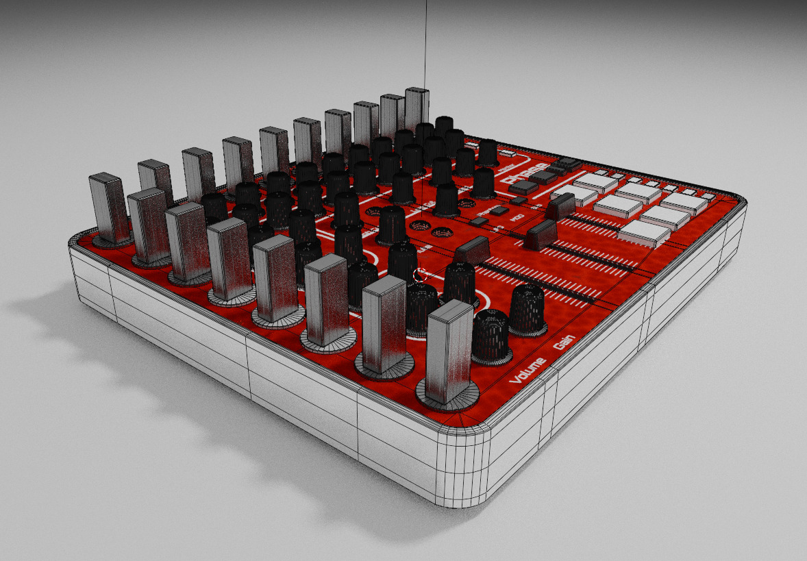 DJ Controller Low-poly 3D model_12