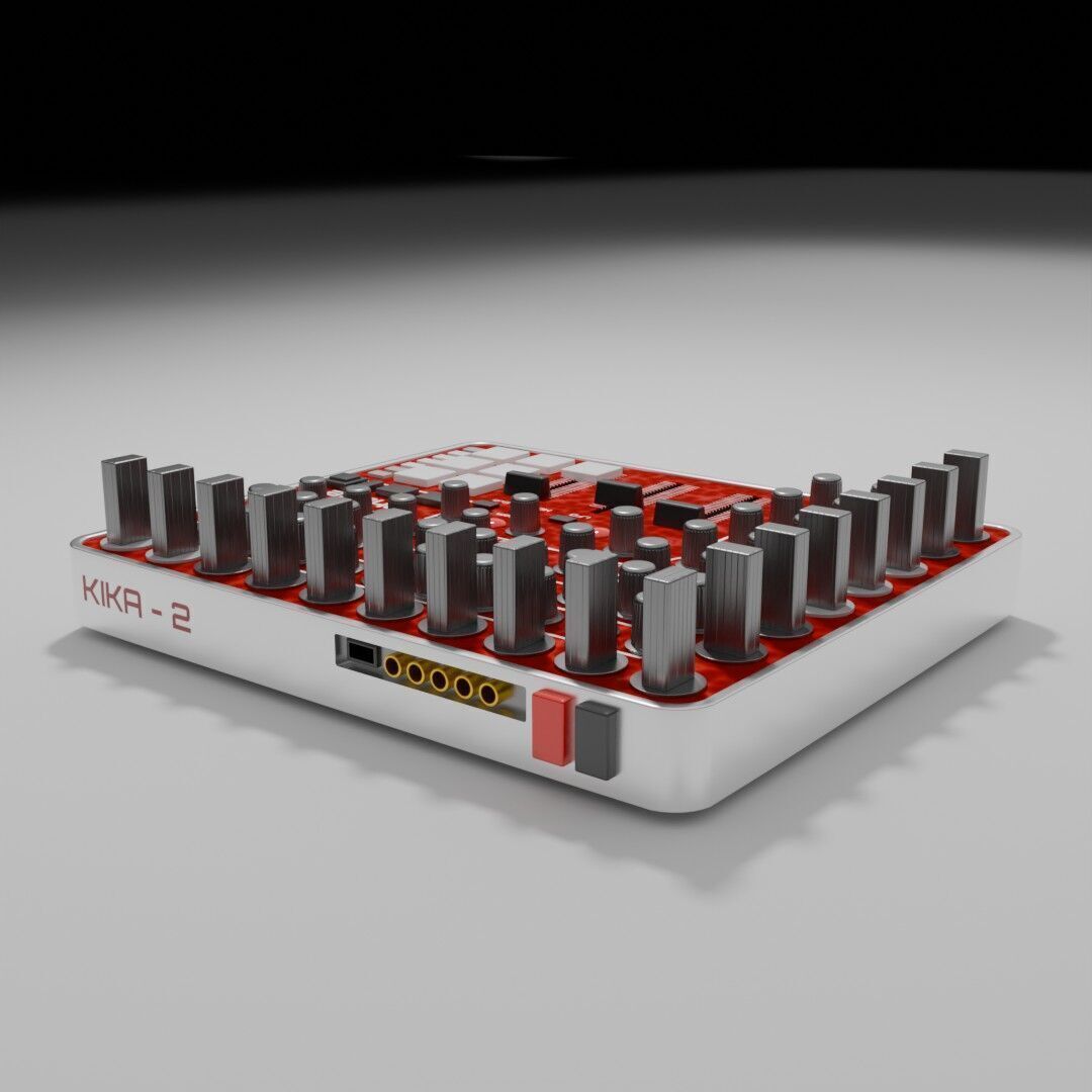 DJ Controller Low-poly 3D model_4