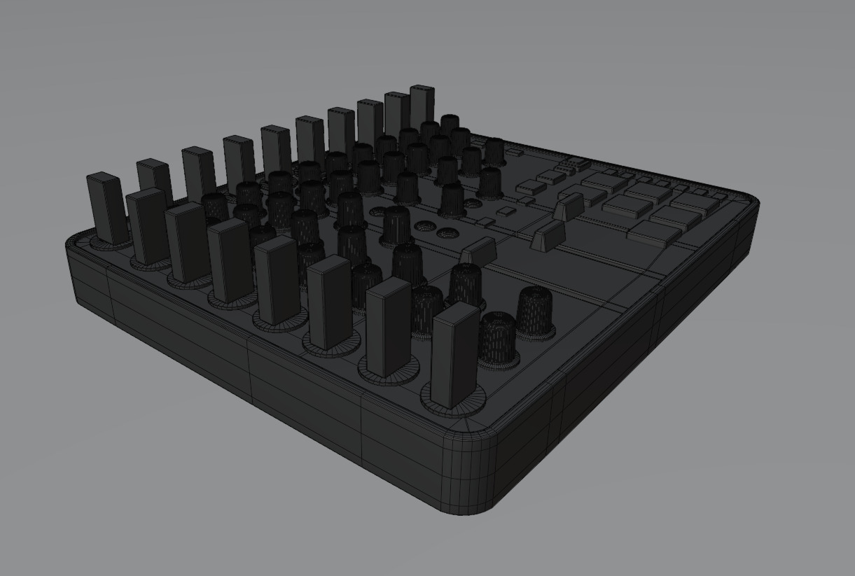 DJ Controller Low-poly 3D model_13