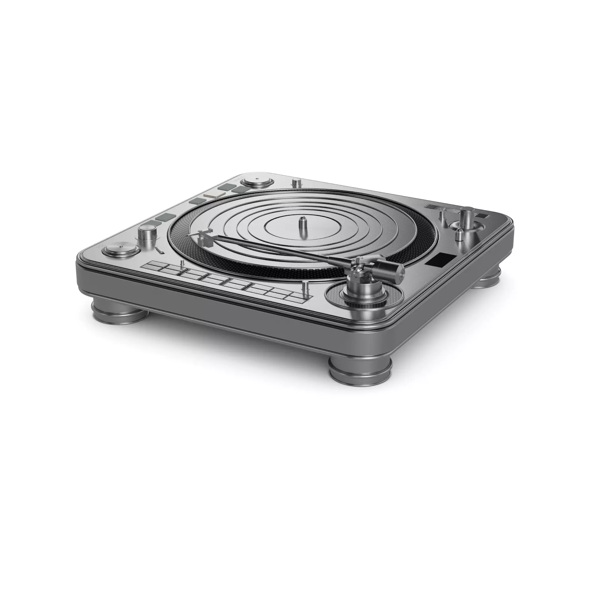 DJ Turntable 3D model_0