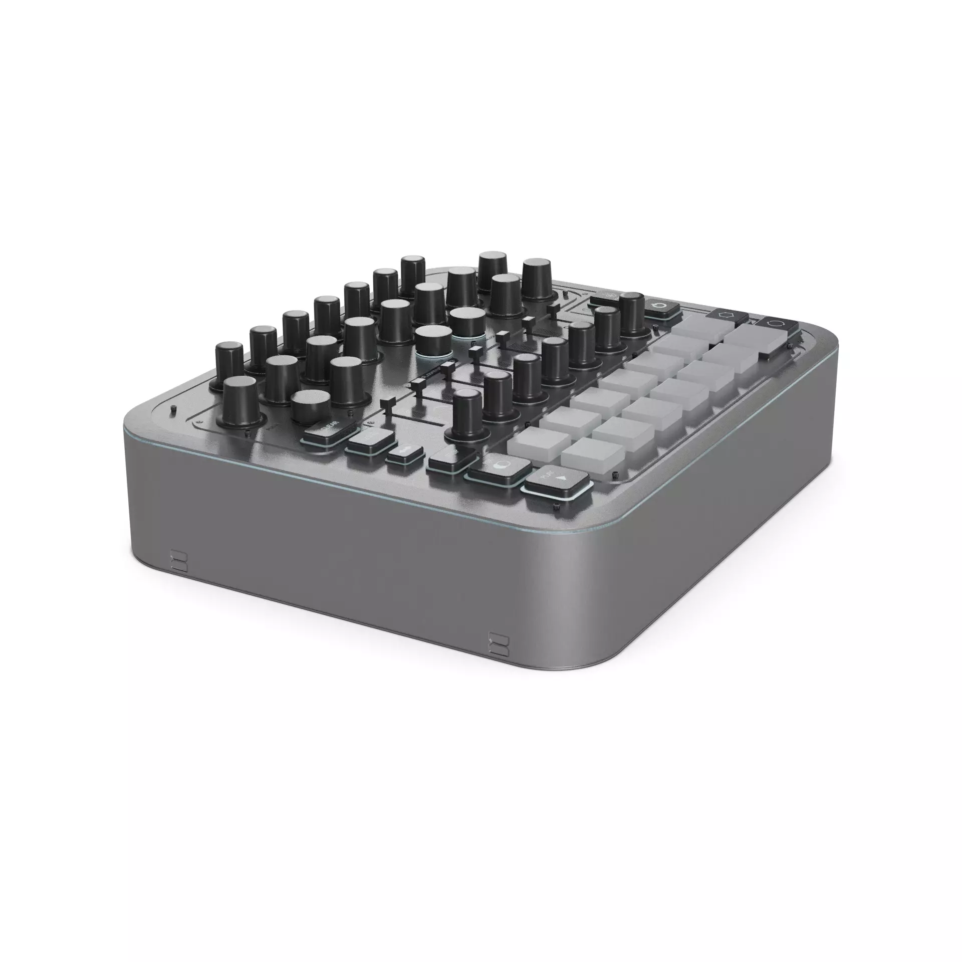 DJ MIDI Controller 3D model_0