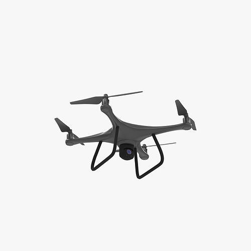 Recon Scout Drone Game-Ready 3D Model Animated Low-poly 3D model