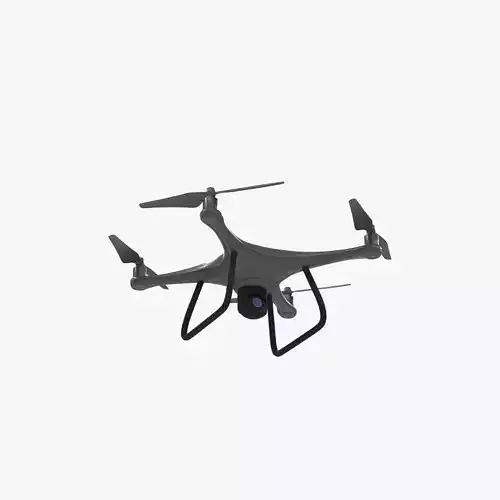 Recon Scout Drone Game-Ready 3D Model Animated Low-poly 3D model