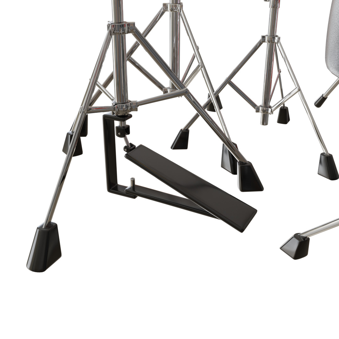 Drums set 3D model_5