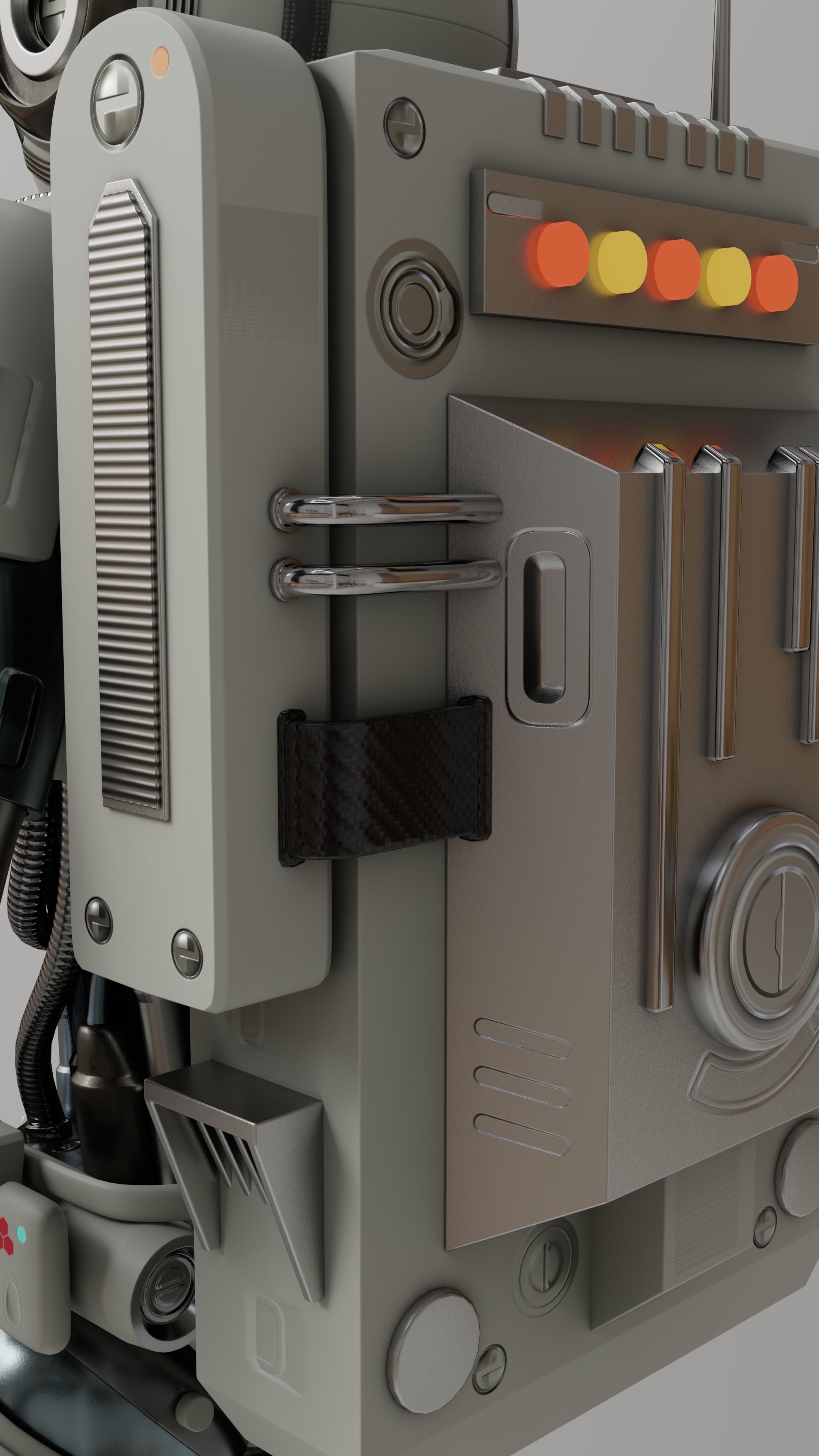 Astronaut Robot 3D model_19