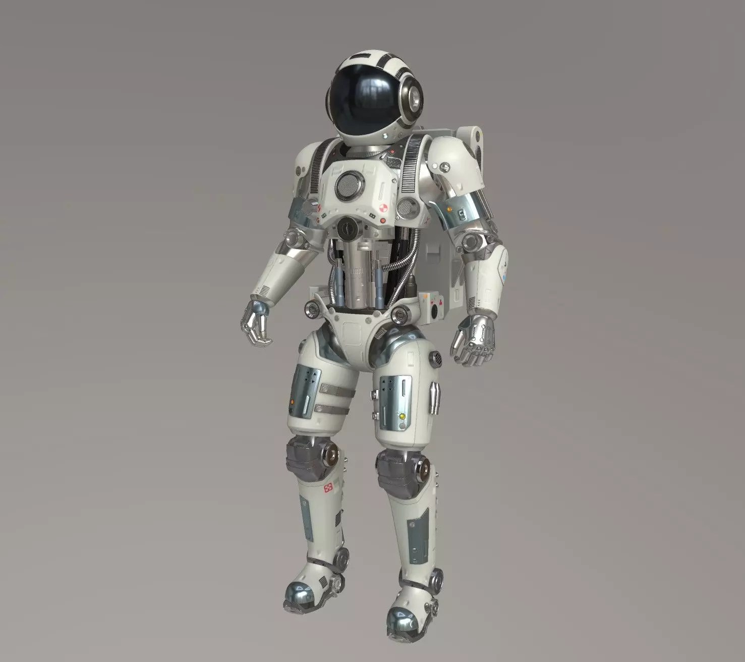 Astronaut Robot 3D model_0
