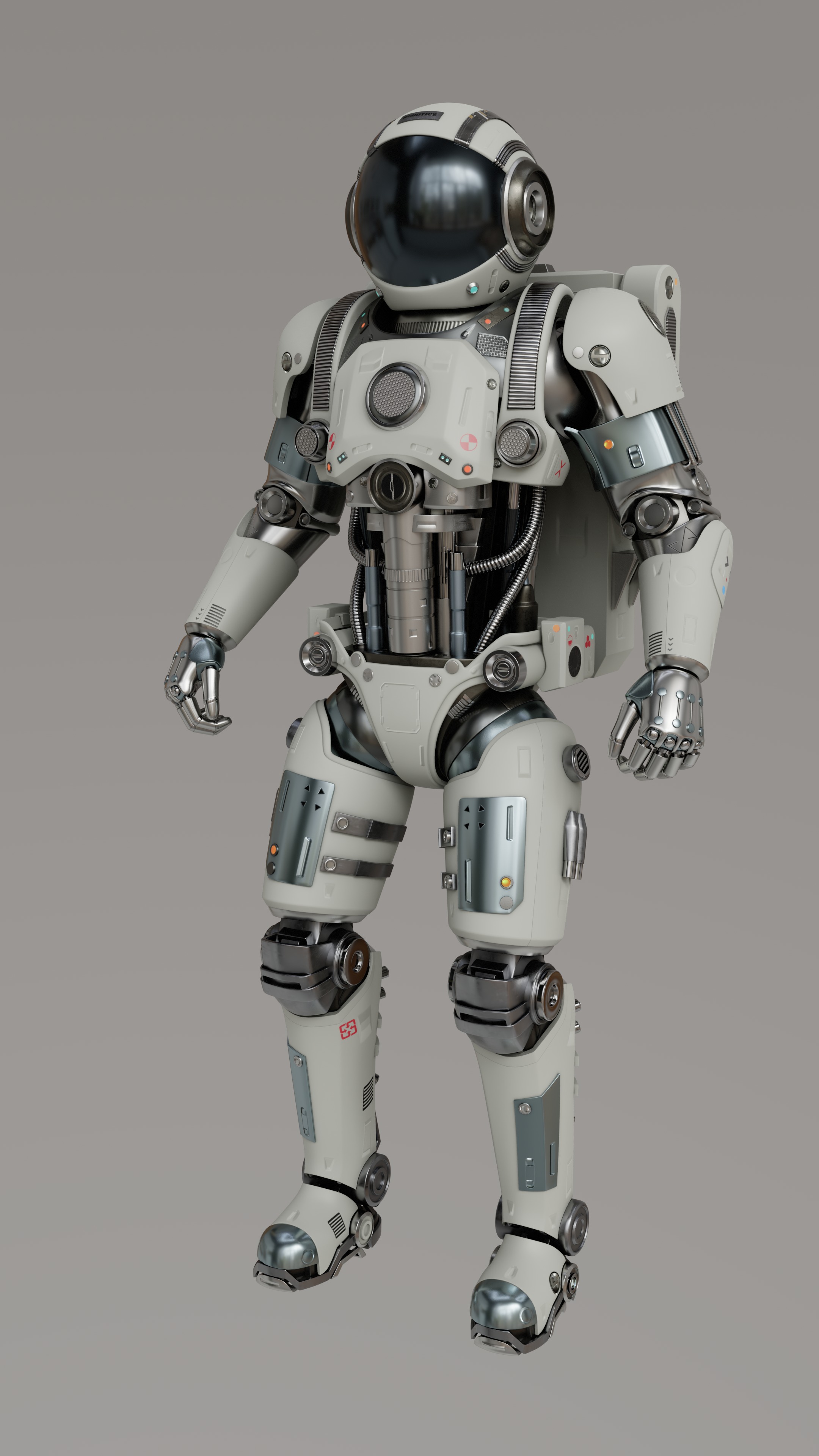 Astronaut Robot 3D model_3