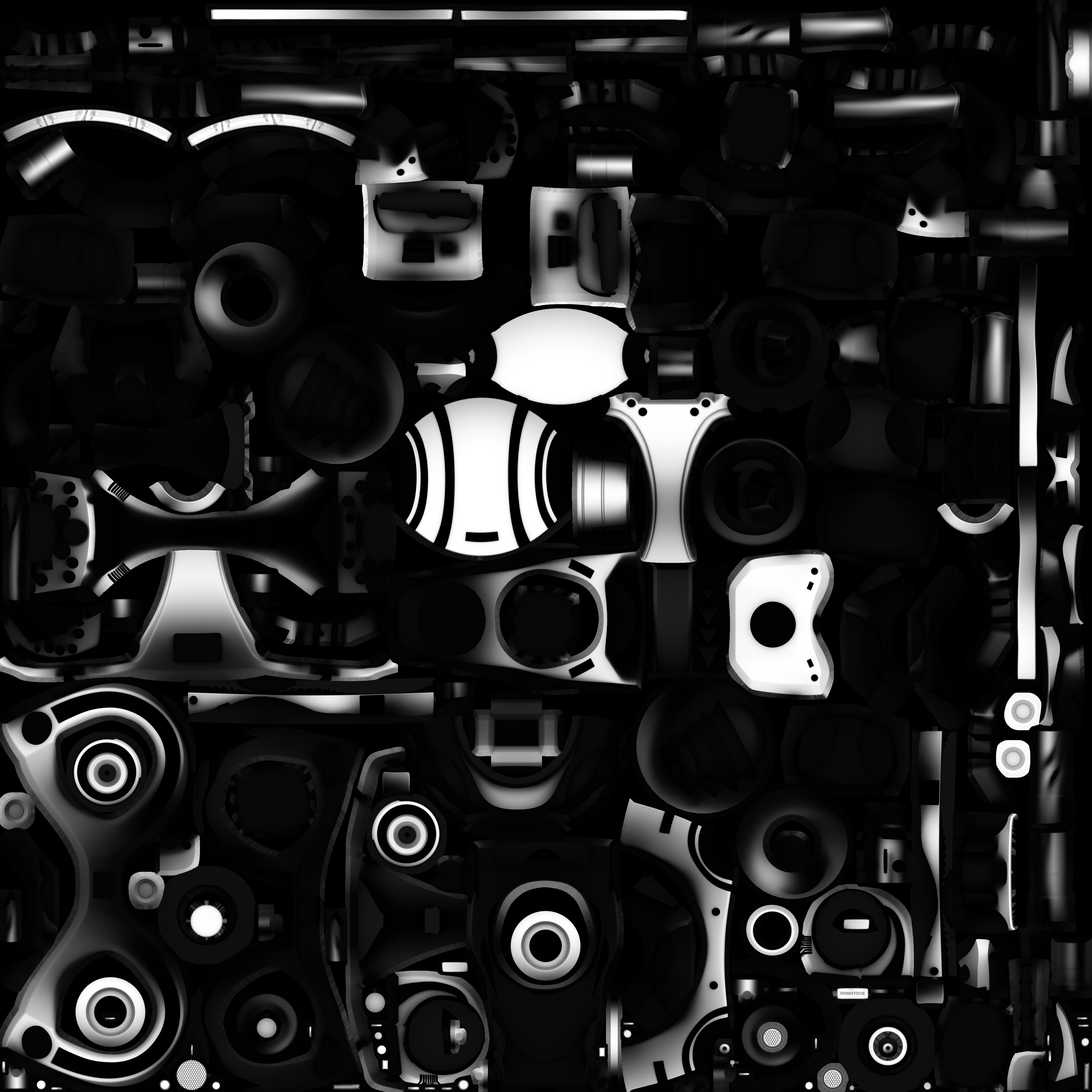 Astronaut Robot 3D model_34