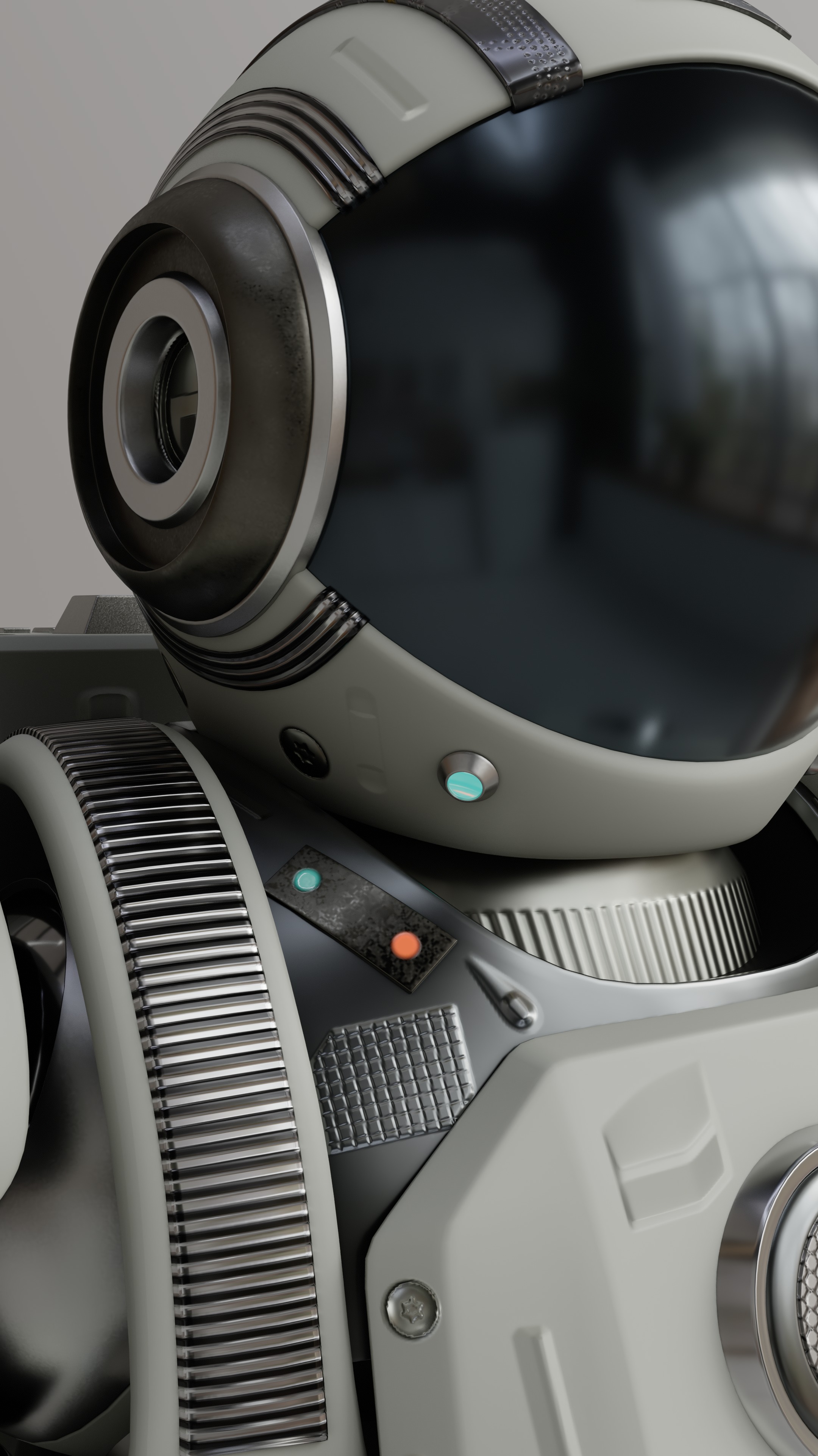 Astronaut Robot 3D model_18