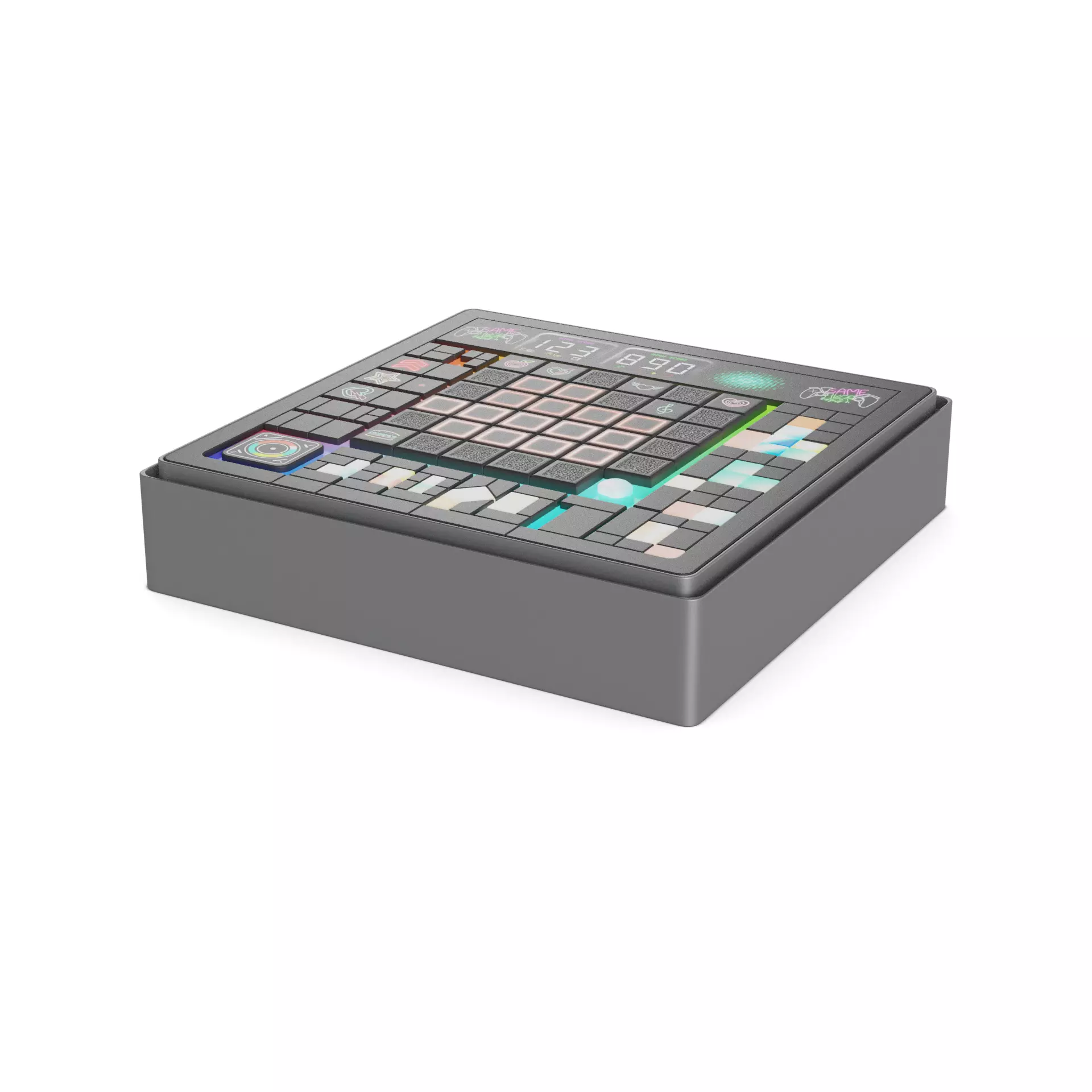 Electronic Puzzle Low-poly 3D model_0