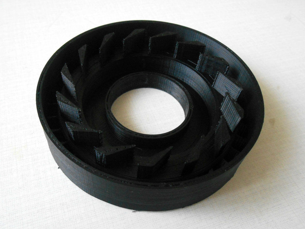 Turbocharger with electric motor 2 Free 3D print model_3