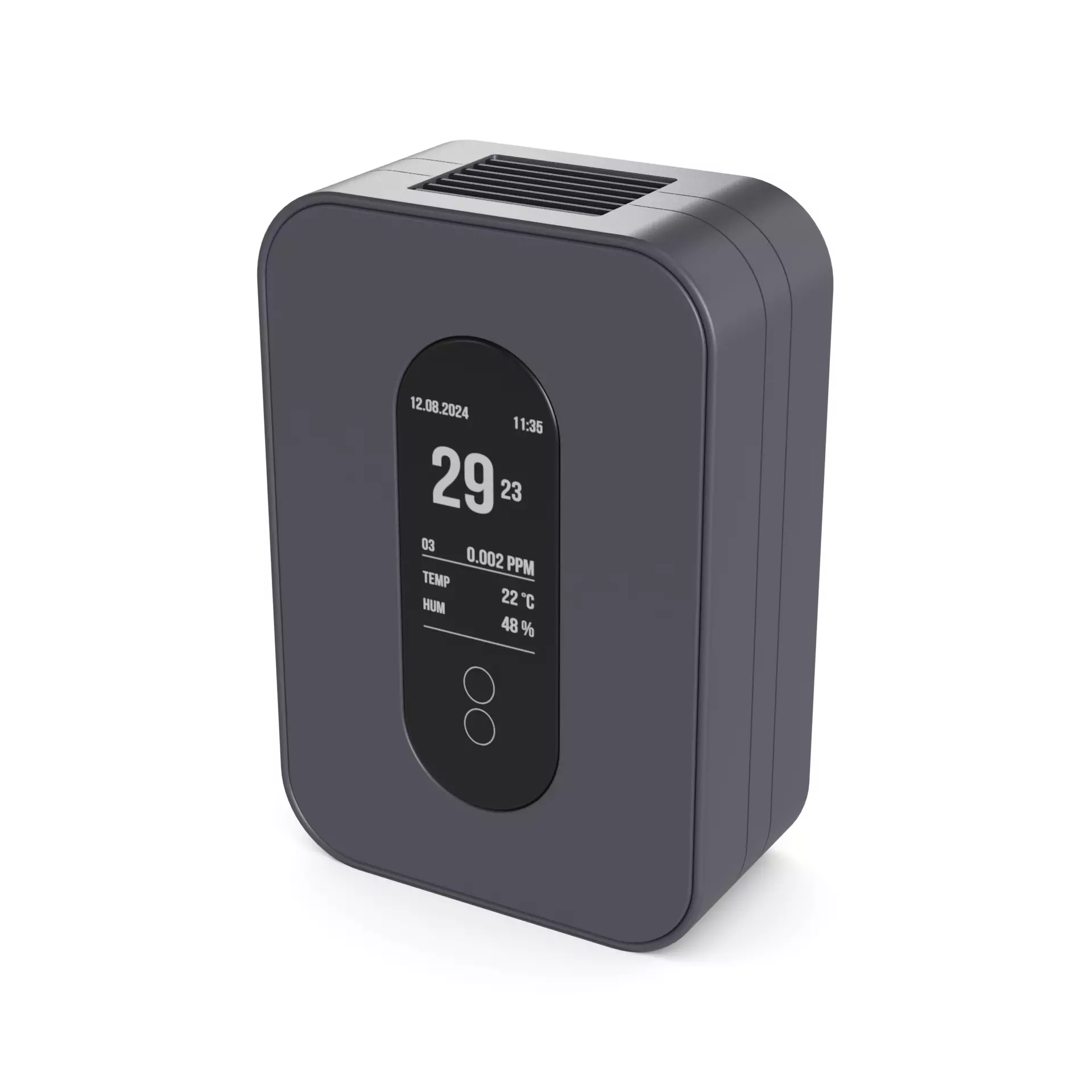 Ozone monitor Low-poly 3D model_0