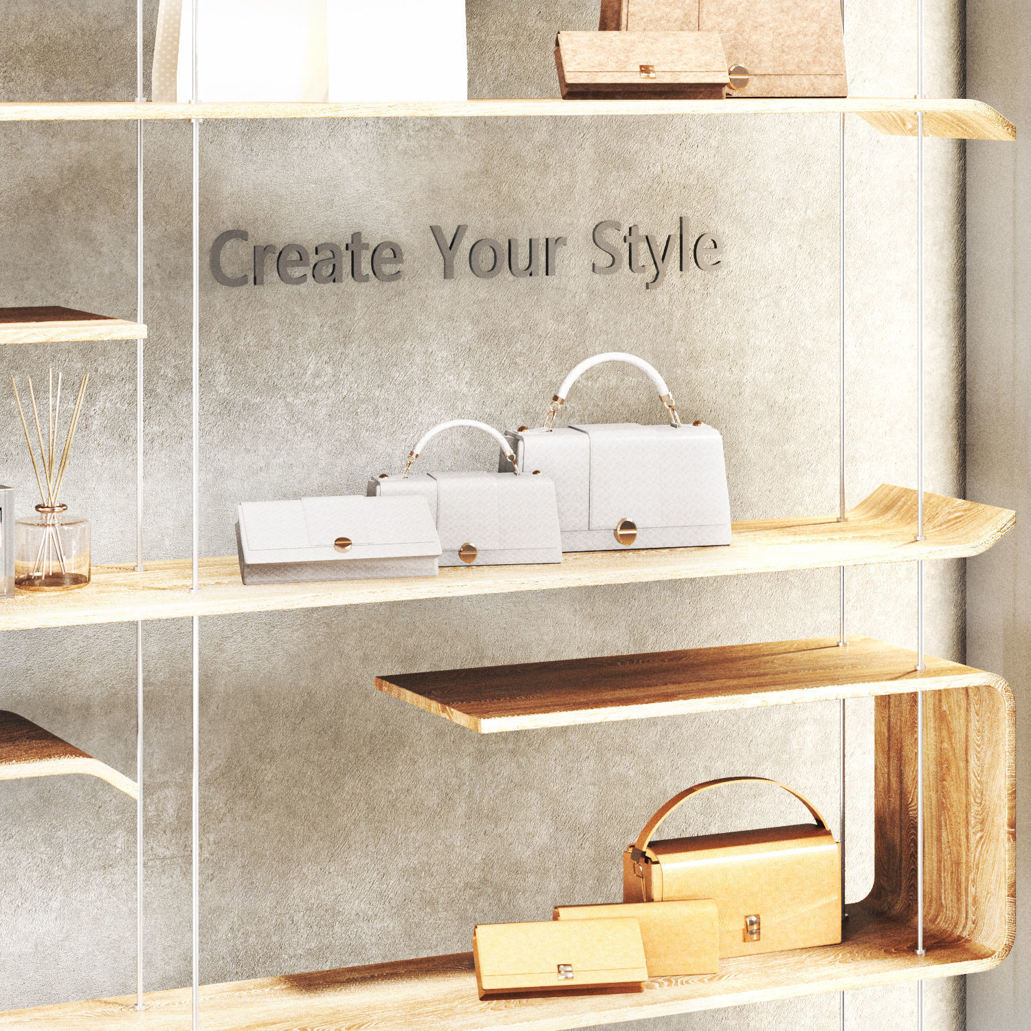 showcase 05  store window Low-poly 3D model_3