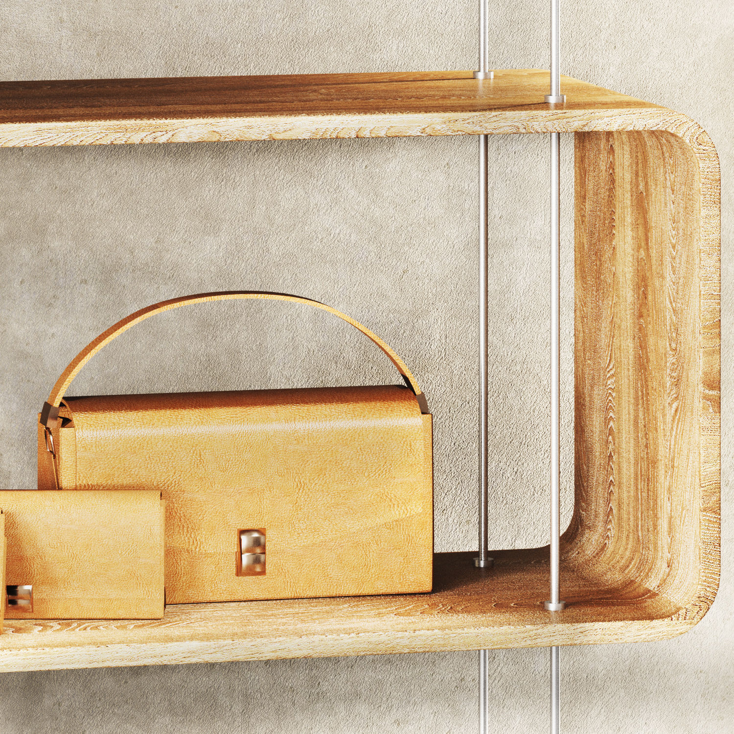 showcase 05  store window Low-poly 3D model_4