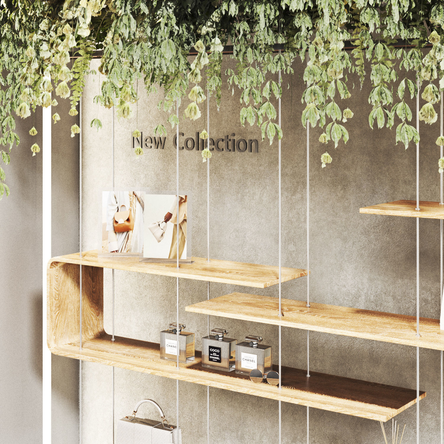 showcase 05  store window Low-poly 3D model_2