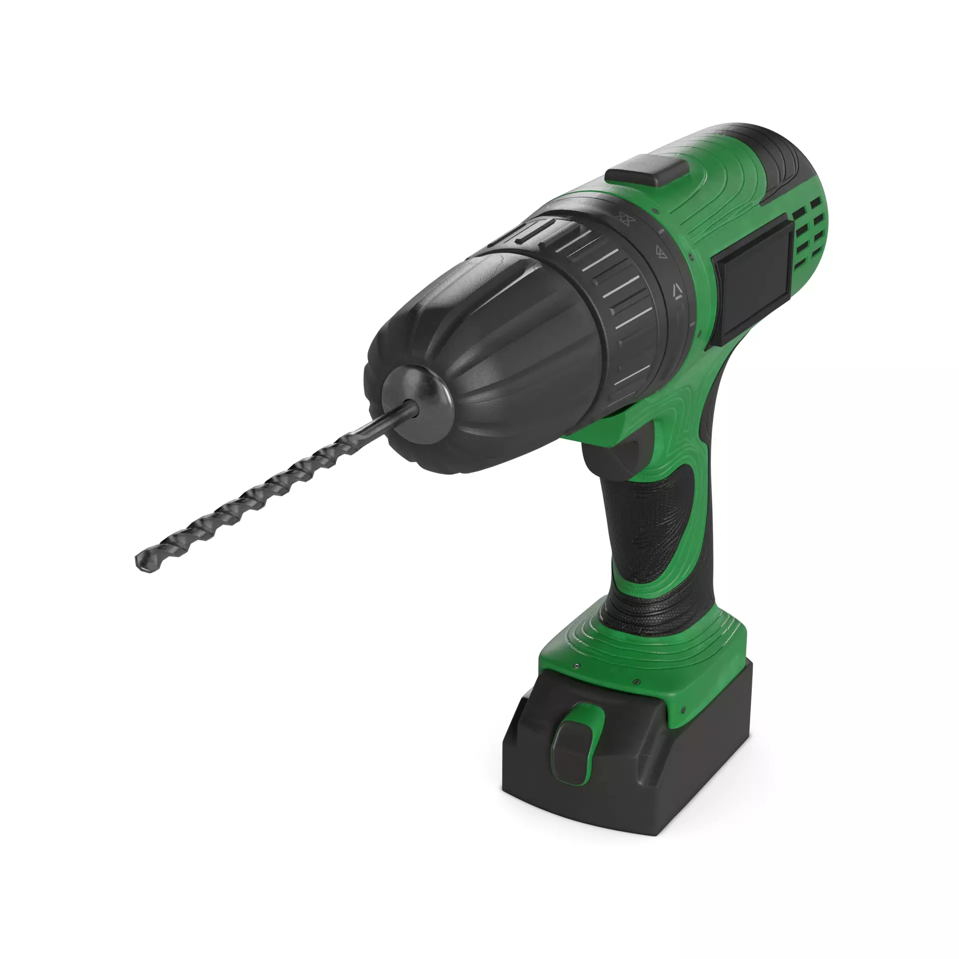 Corded Drill 3D model_0
