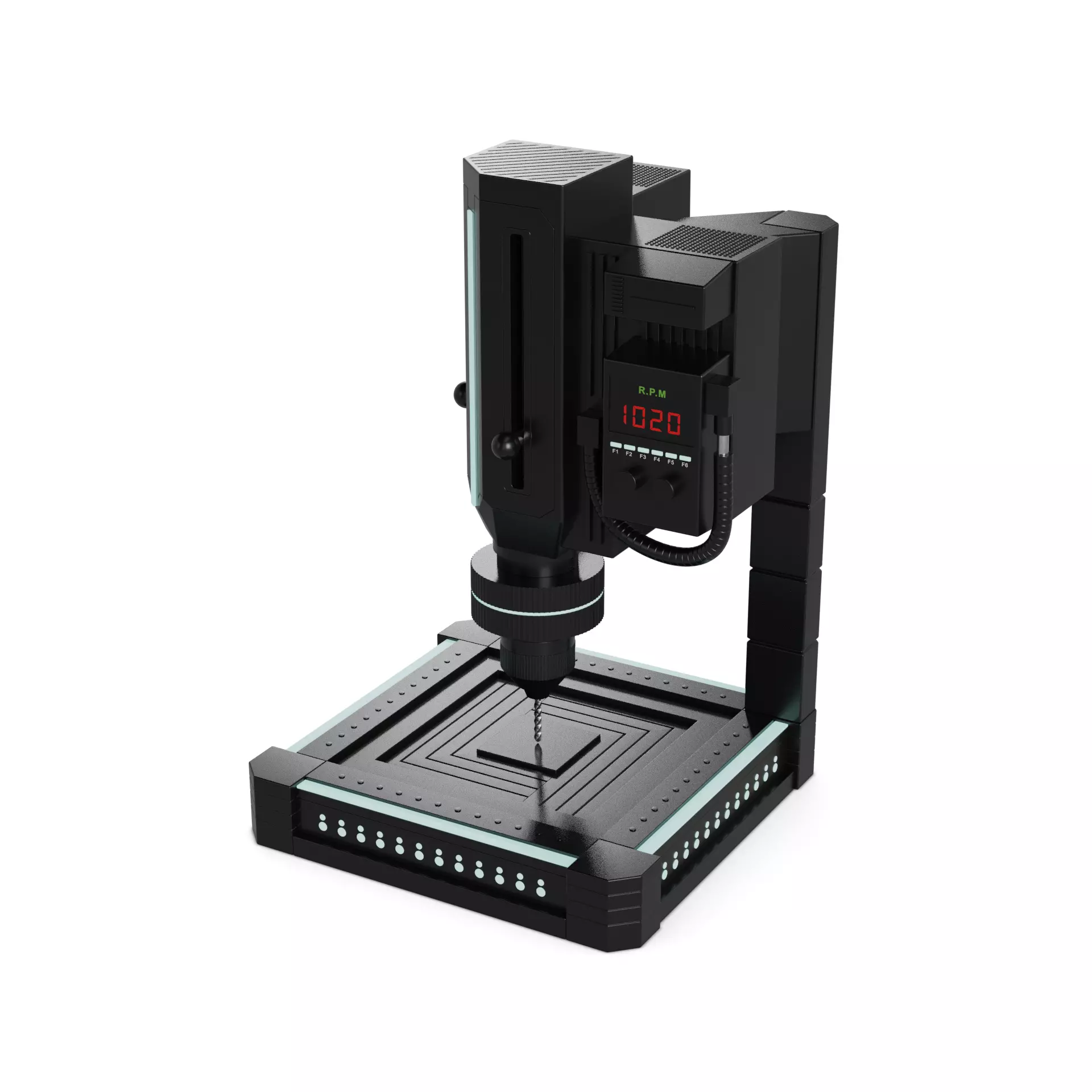 Drill Press 3D model_0