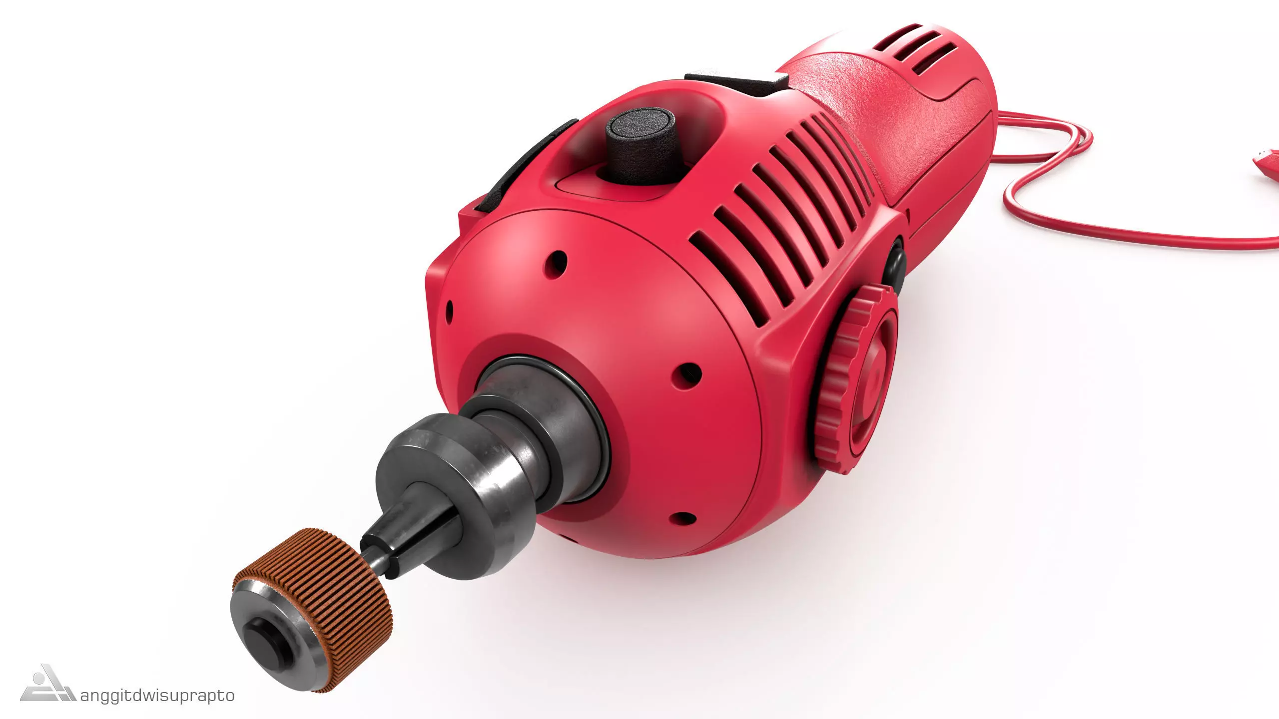 Rotary tool 3D model_0